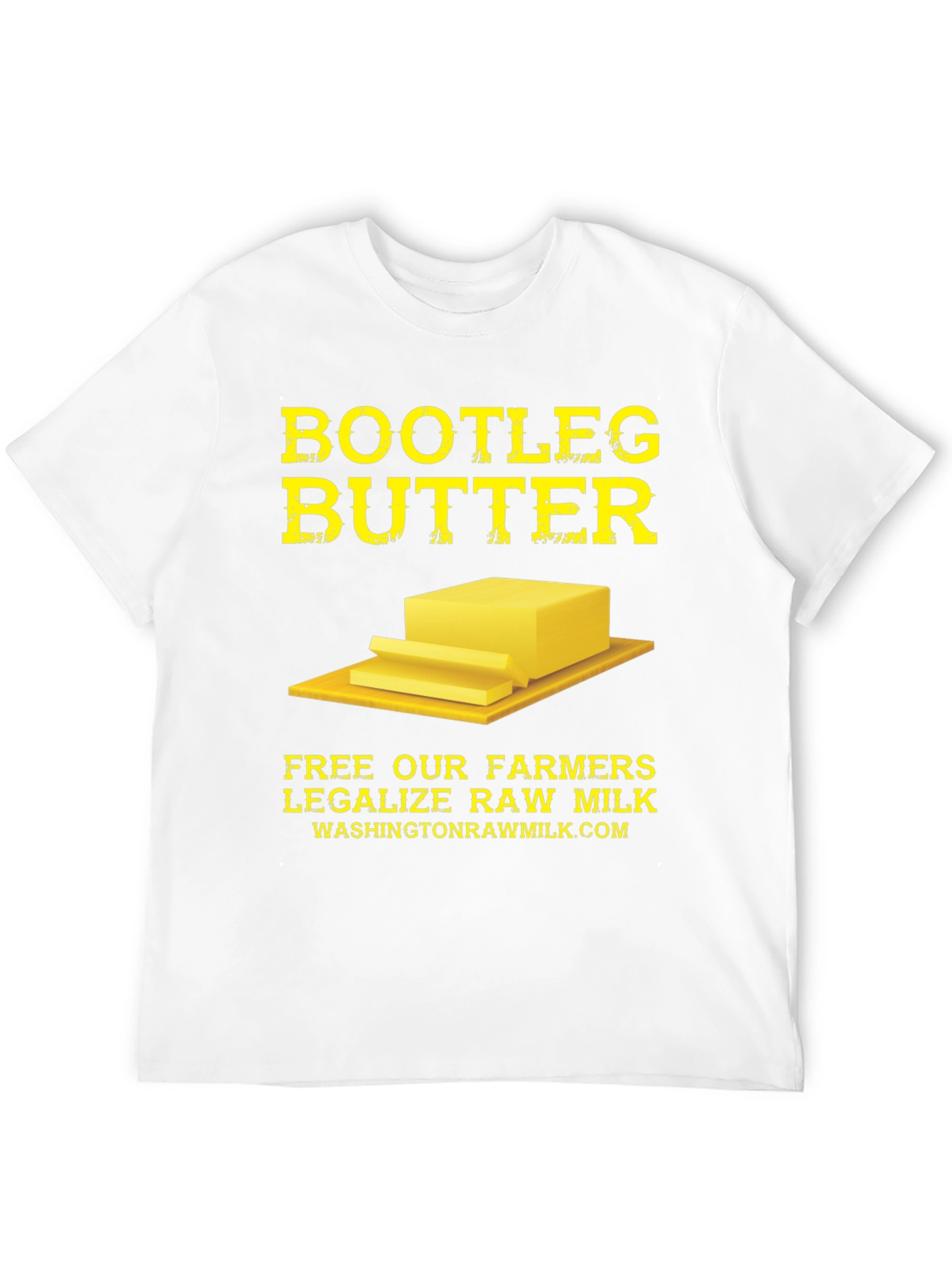 Bootleg Butter Graphic Tee - Legalize Raw Milk T-Shirt