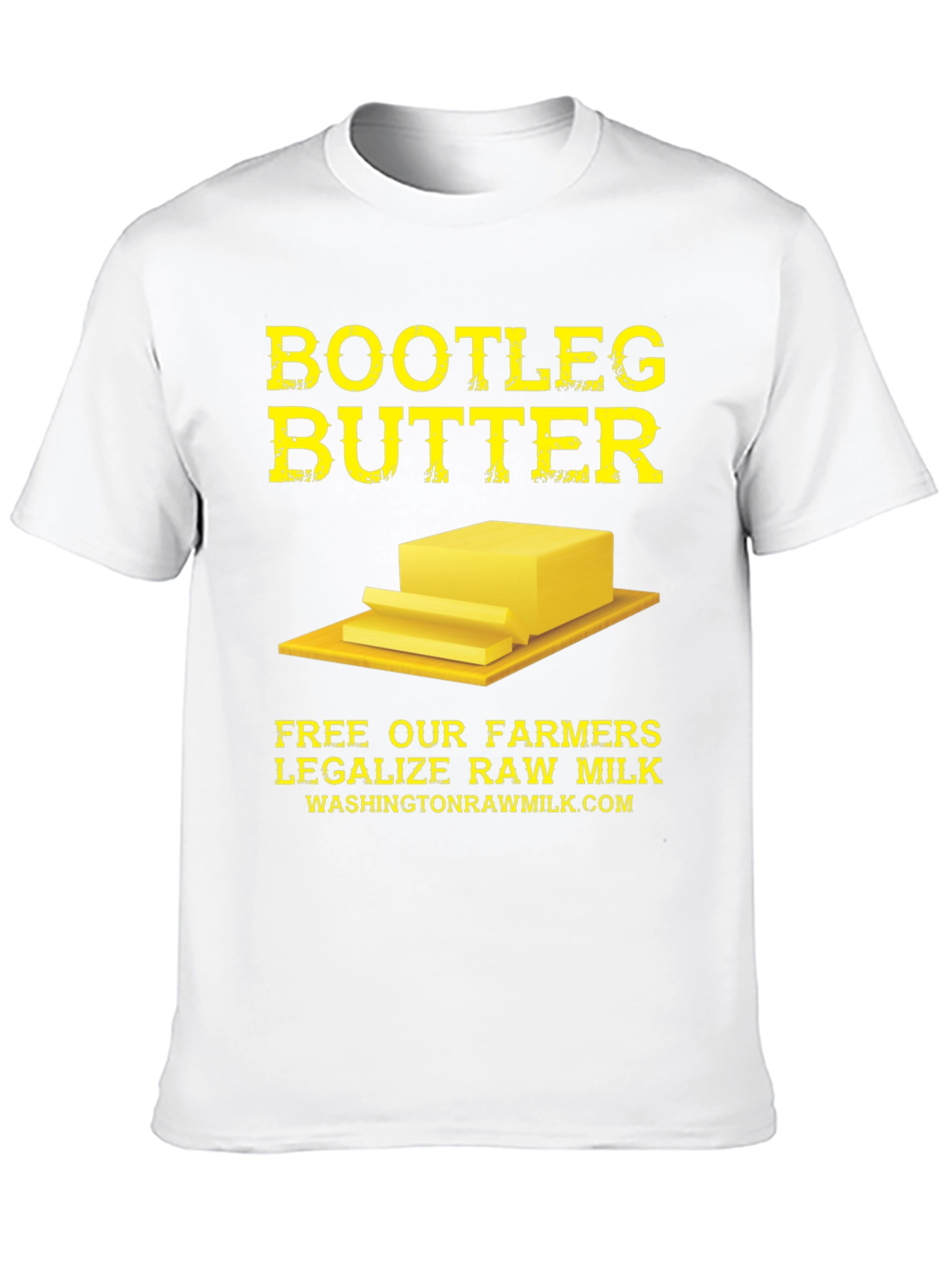 Bootleg Butter Graphic Tee - Legalize Raw Milk T-Shirt