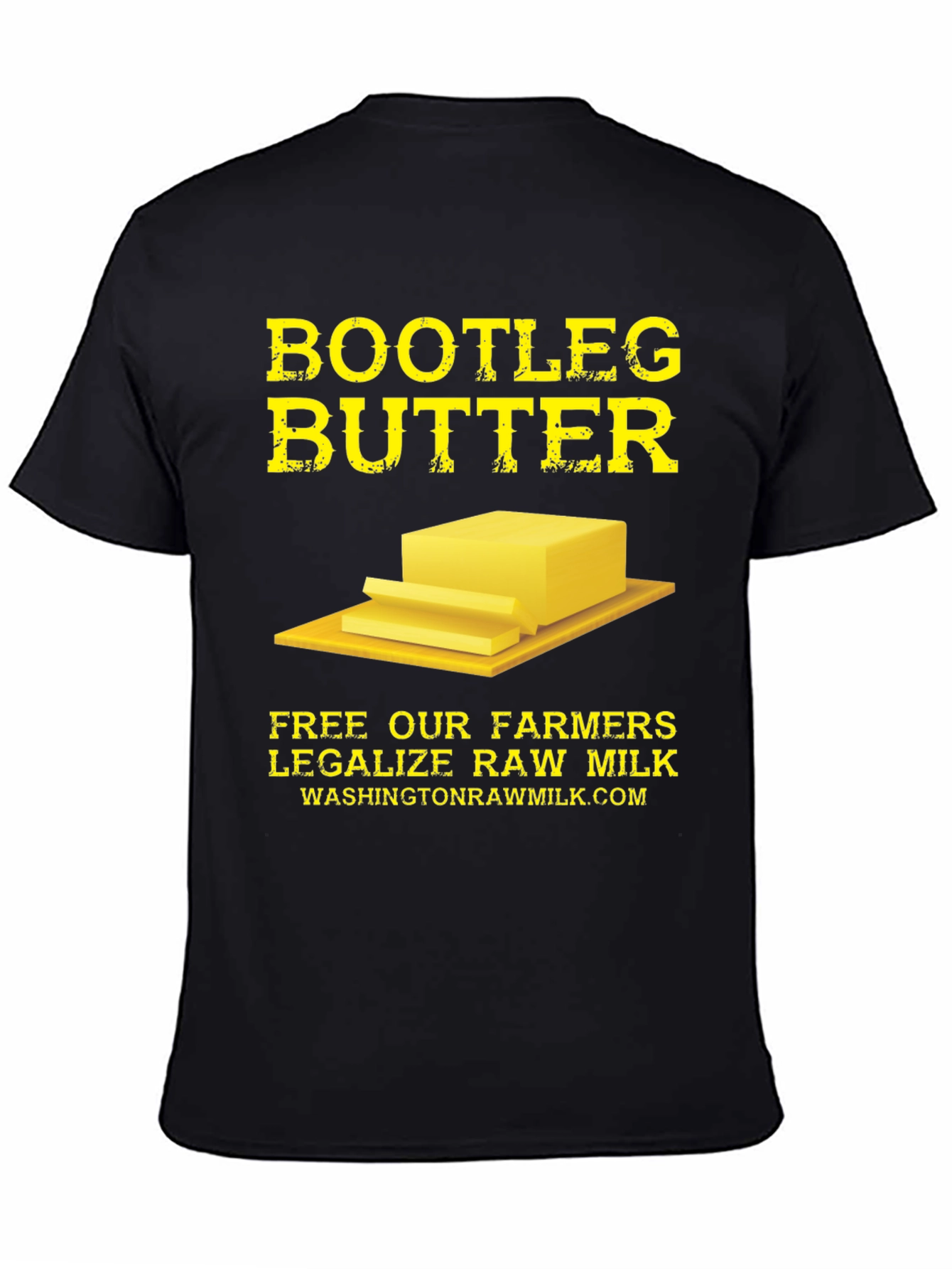 Bootleg Butter Graphic Tee - Legalize Raw Milk T-Shirt