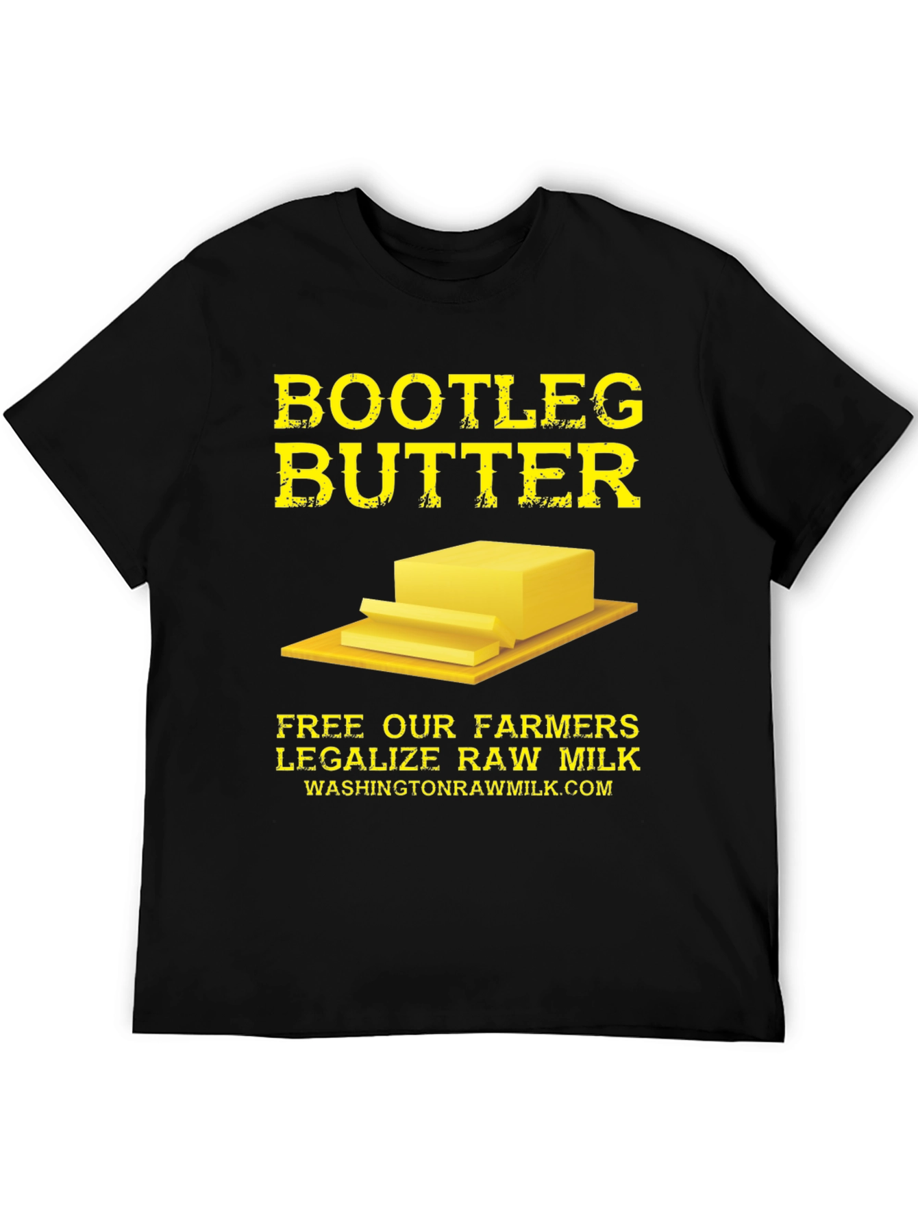 Bootleg Butter Graphic Tee - Legalize Raw Milk T-Shirt