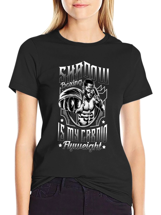 Shadow Boxing Cardio Black Graphic T-Shirt