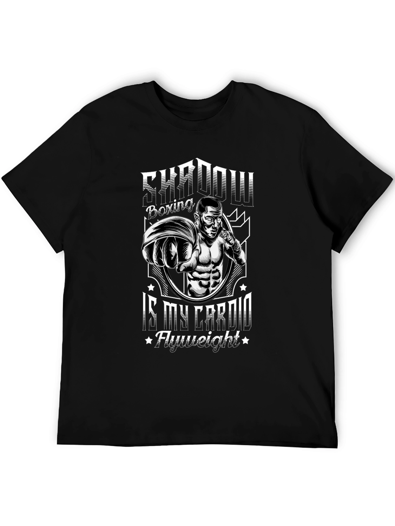 Shadow Boxing Cardio Black Graphic T-Shirt