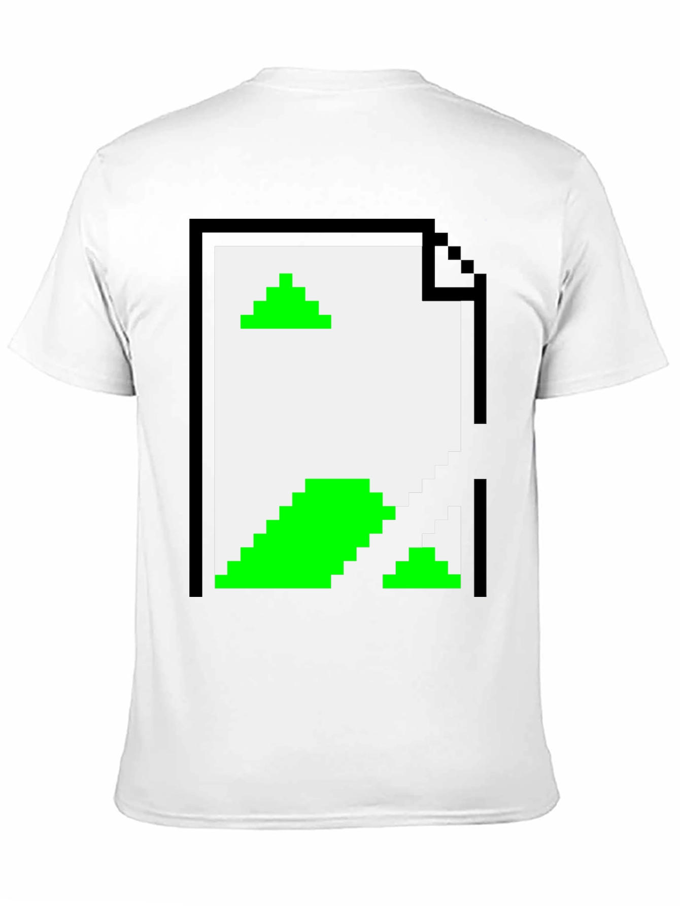 Retro Pixel Art T-Shirt - Black File Design
