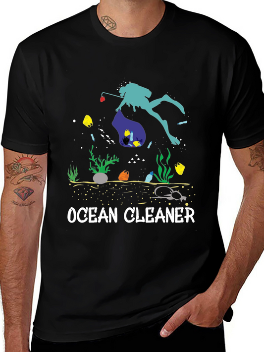 Ocean Cleaner Graphic T-Shirt - Save Our Seas