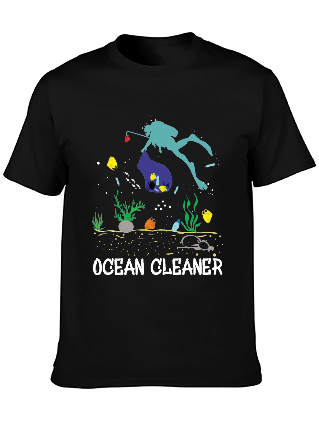 Ocean Cleaner Graphic T-Shirt - Save Our Seas