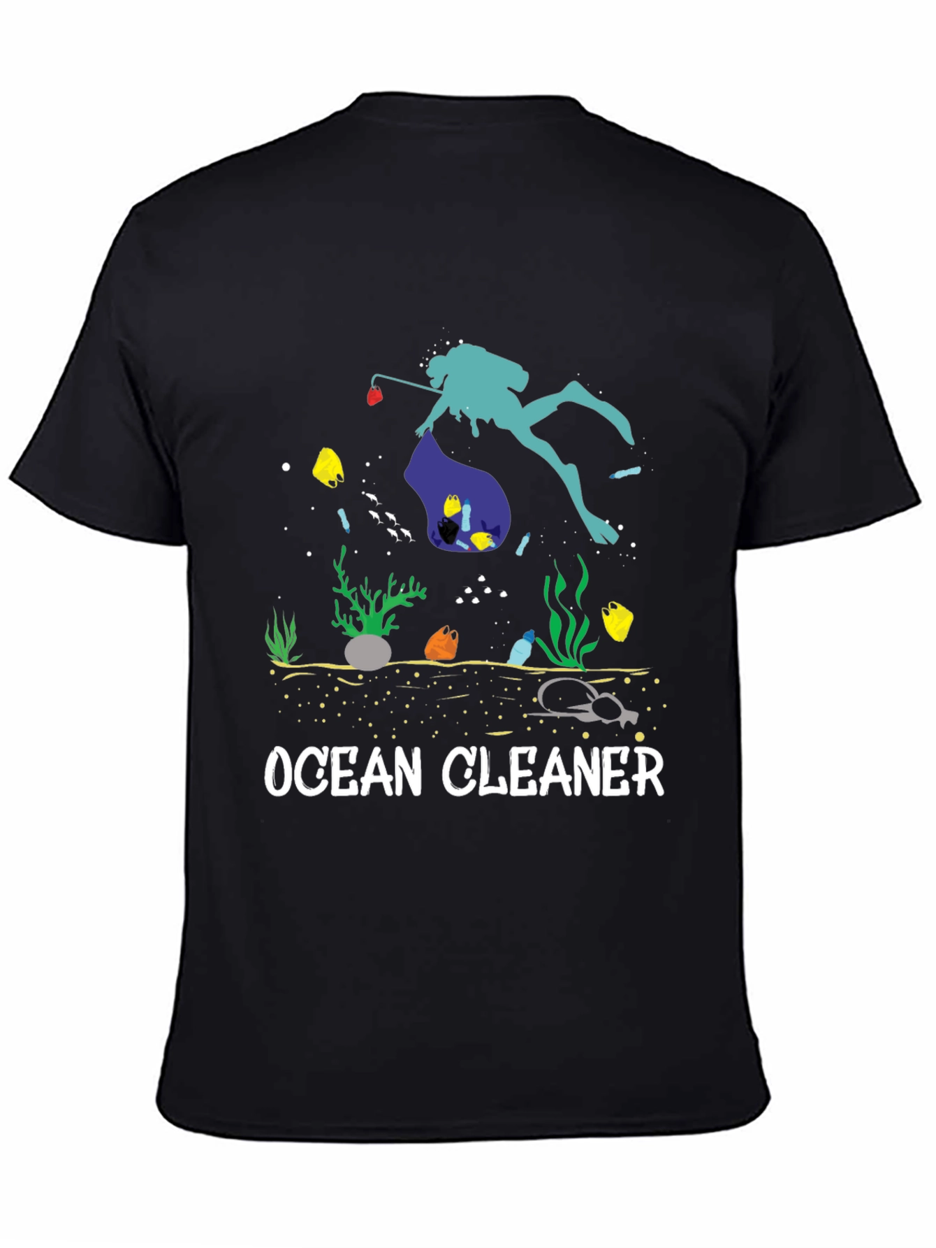 Ocean Cleaner Graphic T-Shirt - Save Our Seas