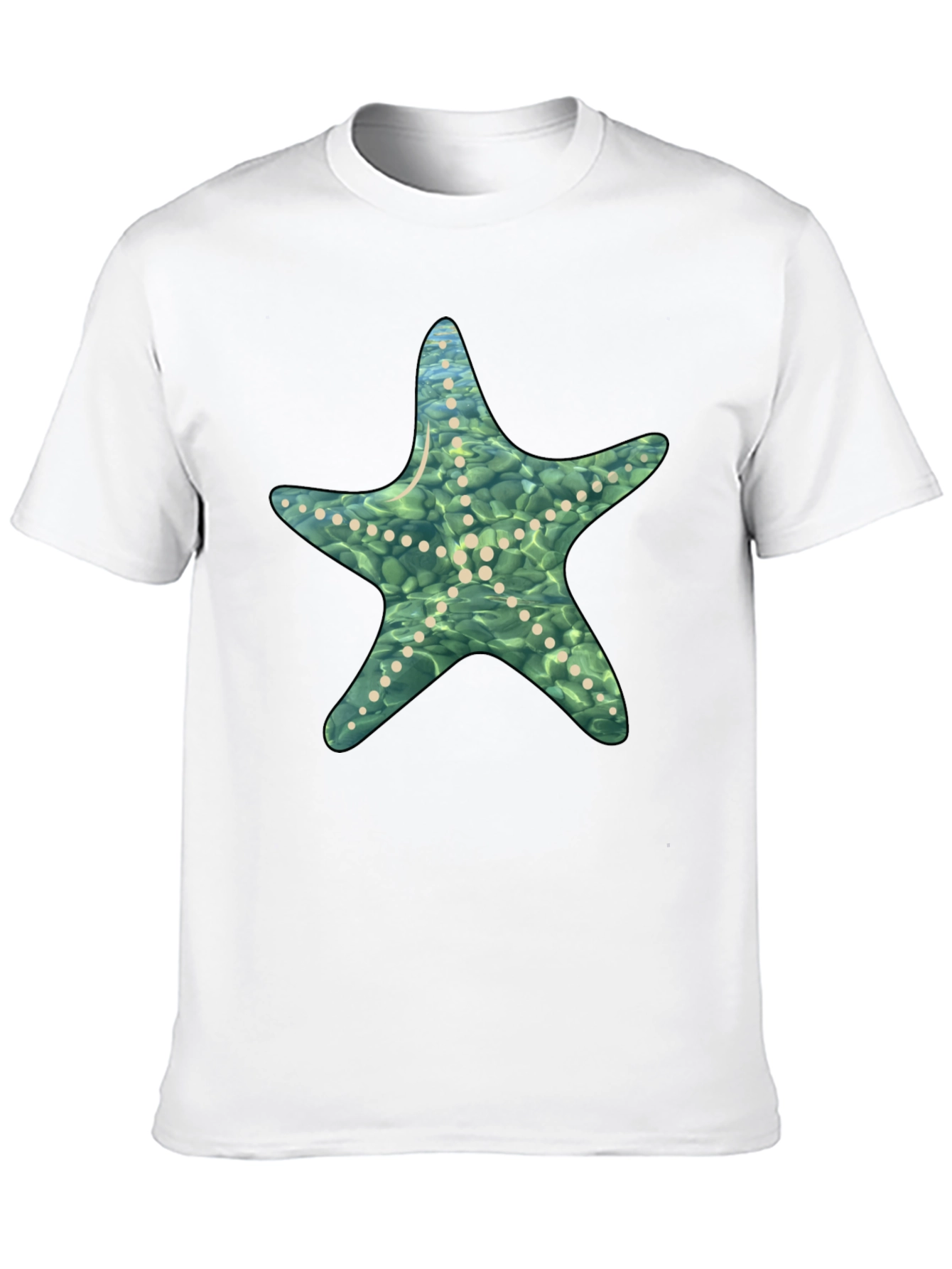Starfish Graphic Black T-Shirt