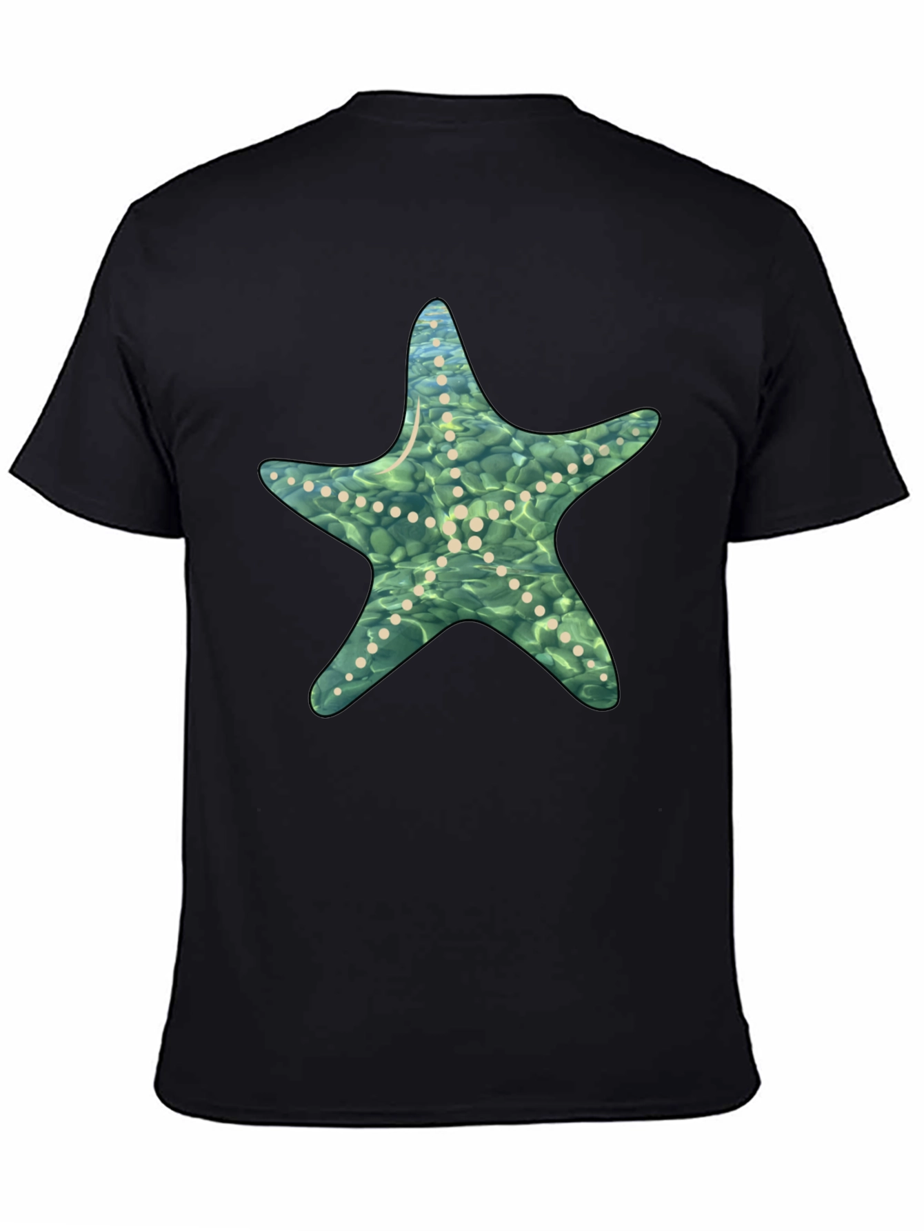 Starfish Graphic Black T-Shirt