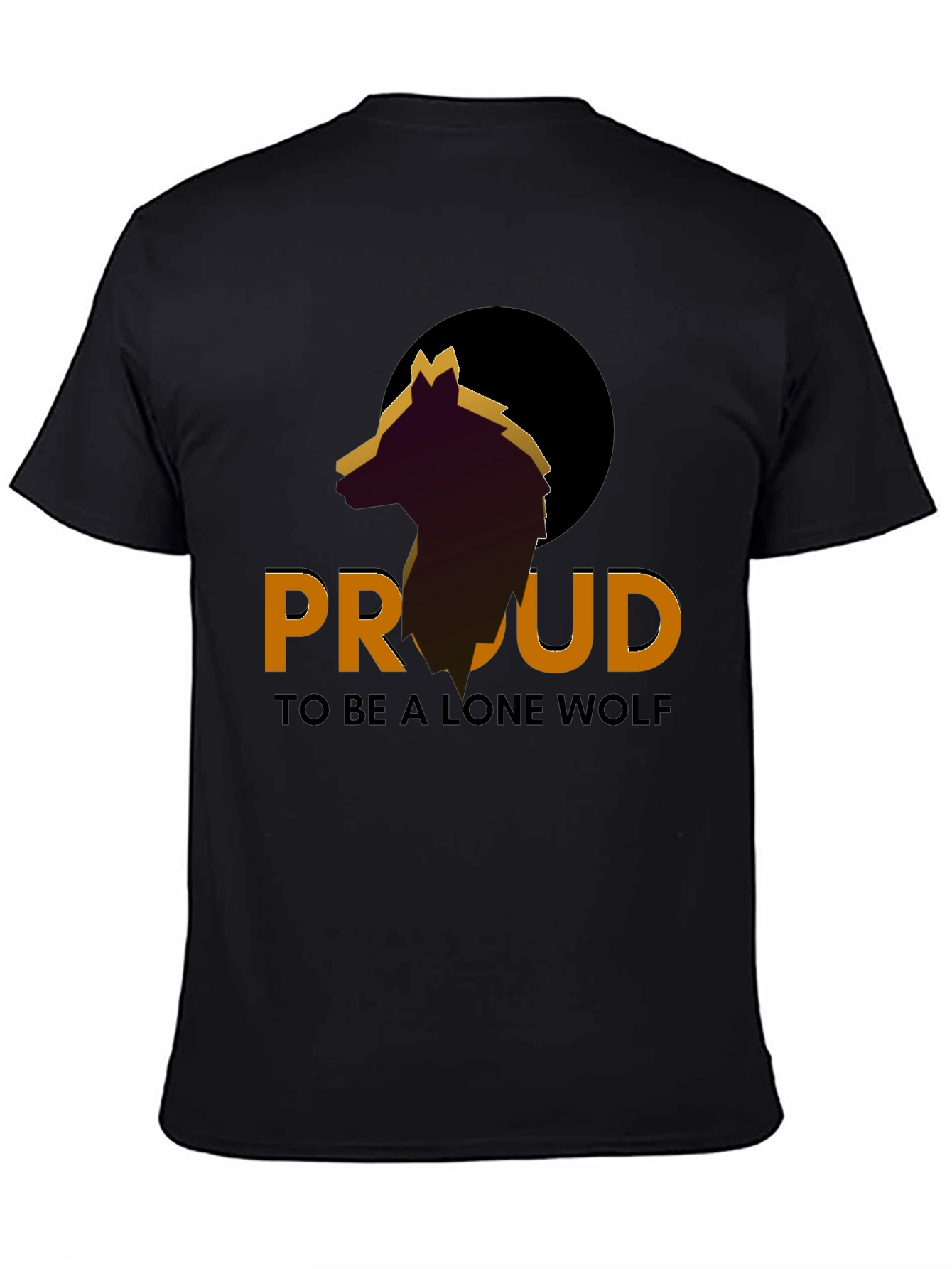 Proud Lone Wolf Graphic Tee - Stylish Mens T-Shirt