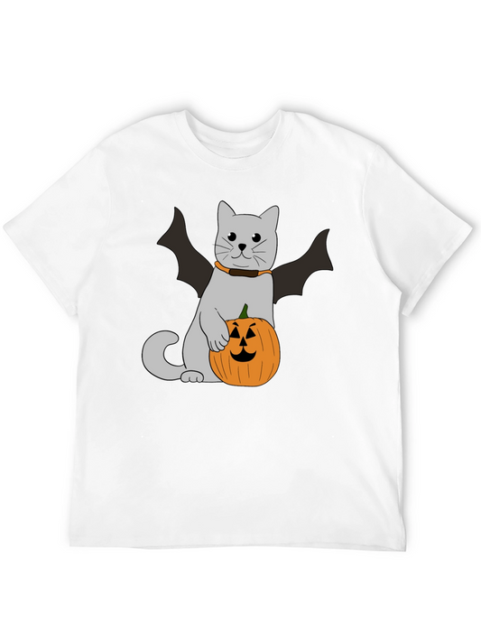 Halloween Cat Bat T-Shirt