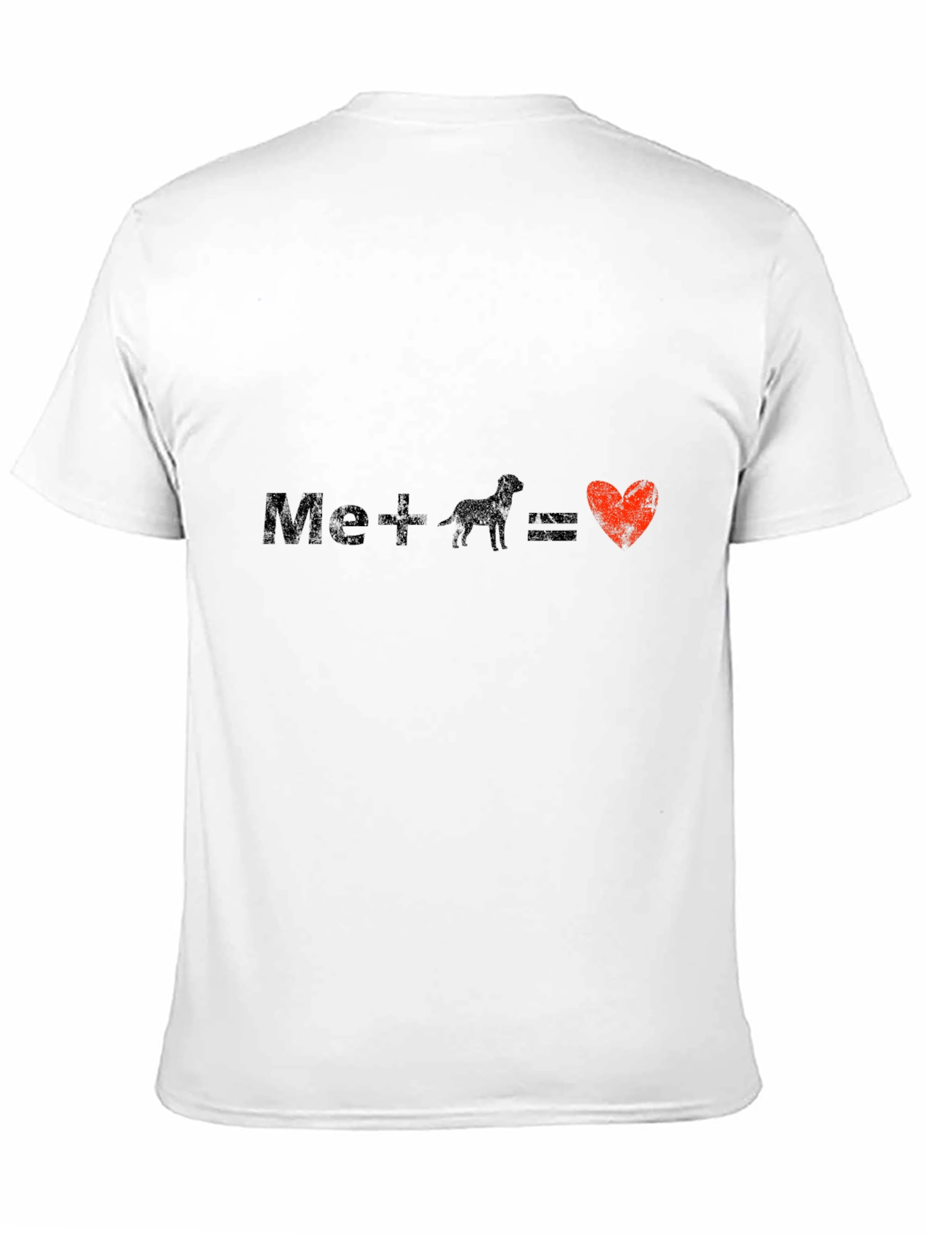 Mens Me + Dog = Love Graphic Tee