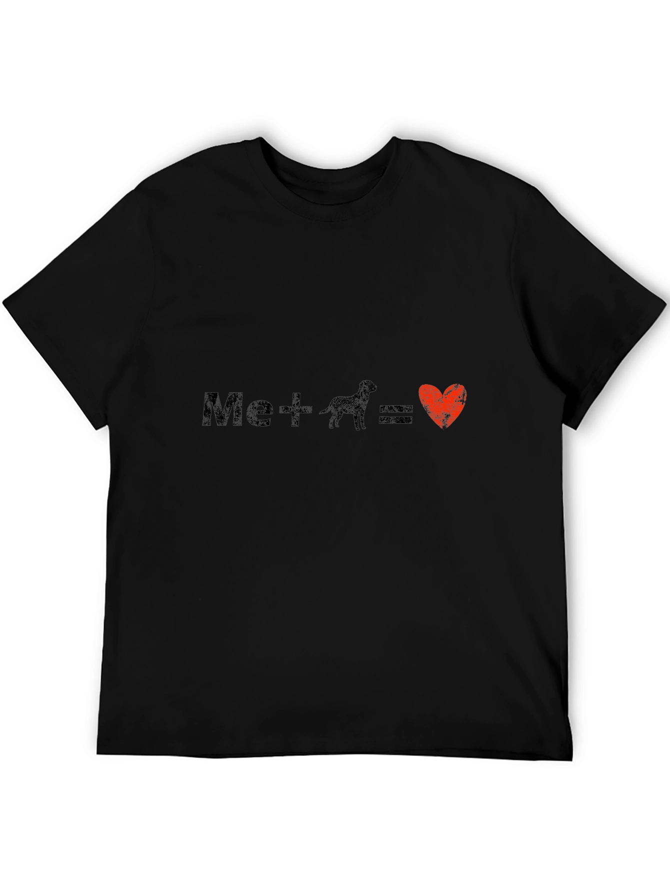 Mens Me + Dog = Love Graphic Tee