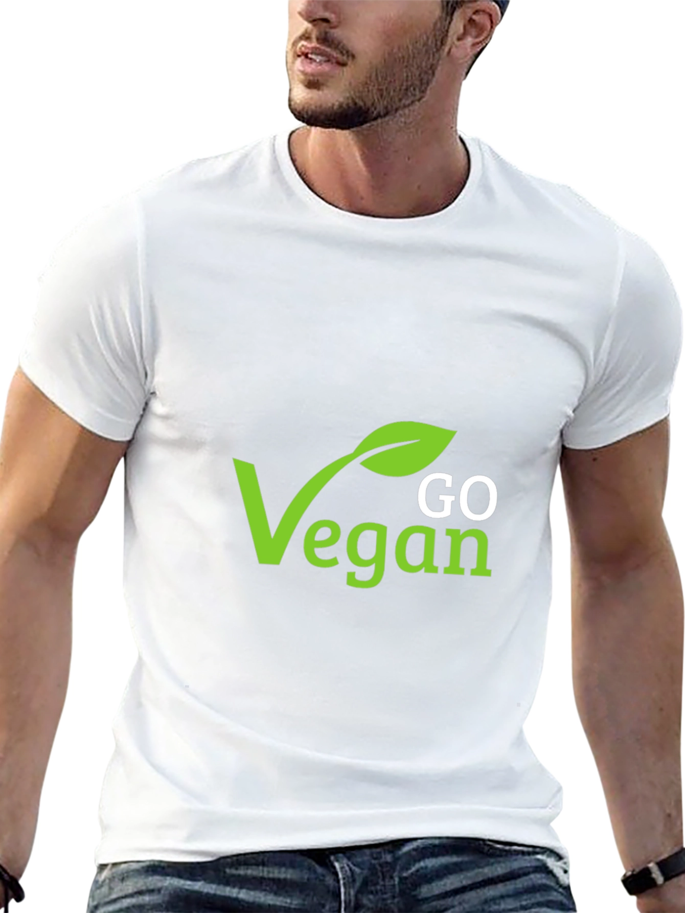 Go Vegan Graphic Tee - Stylish Vegan Statement Shirt