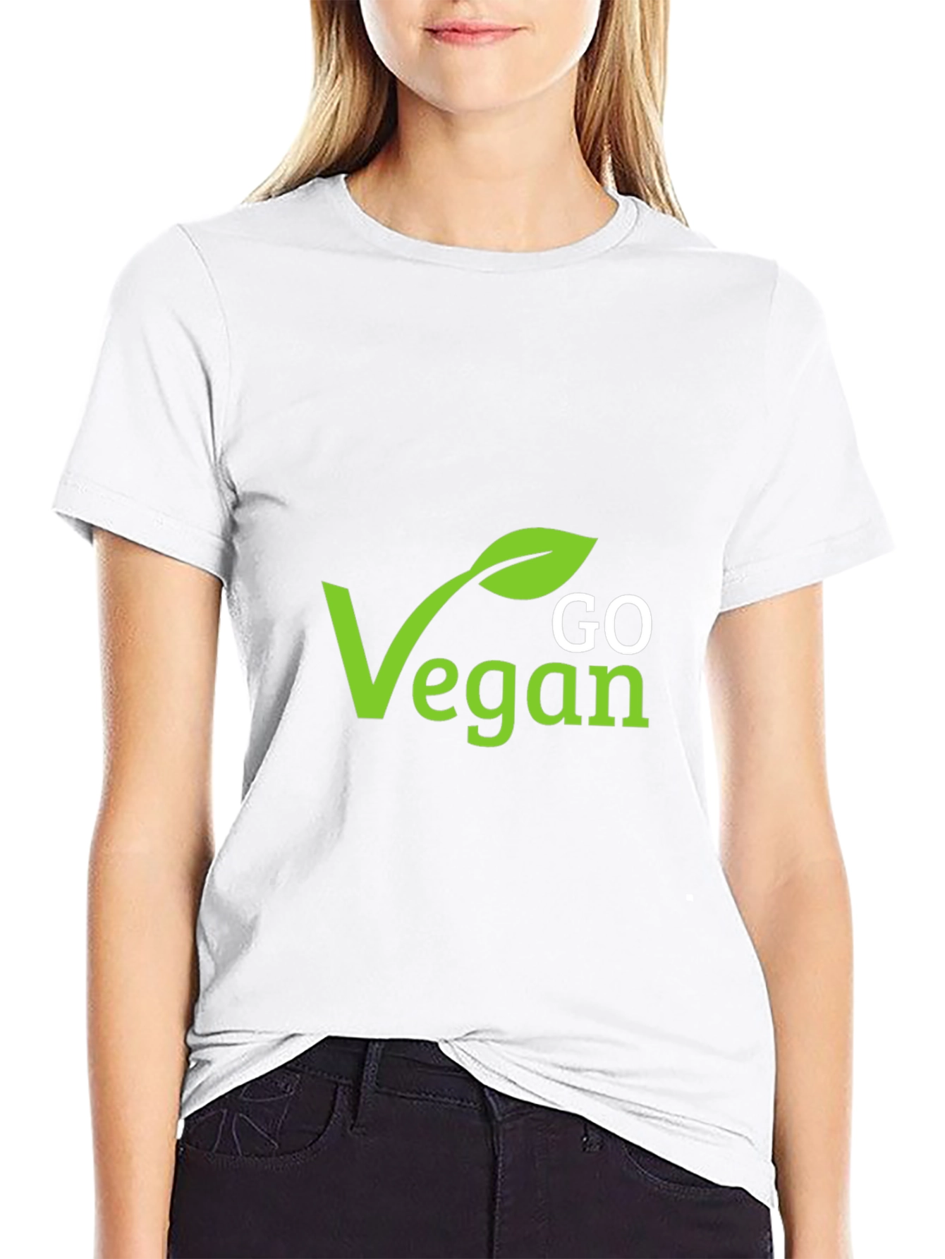 Go Vegan Graphic Tee - Stylish Vegan Statement Shirt