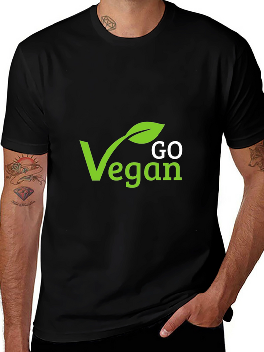 Go Vegan Graphic Tee - Stylish Vegan Statement Shirt