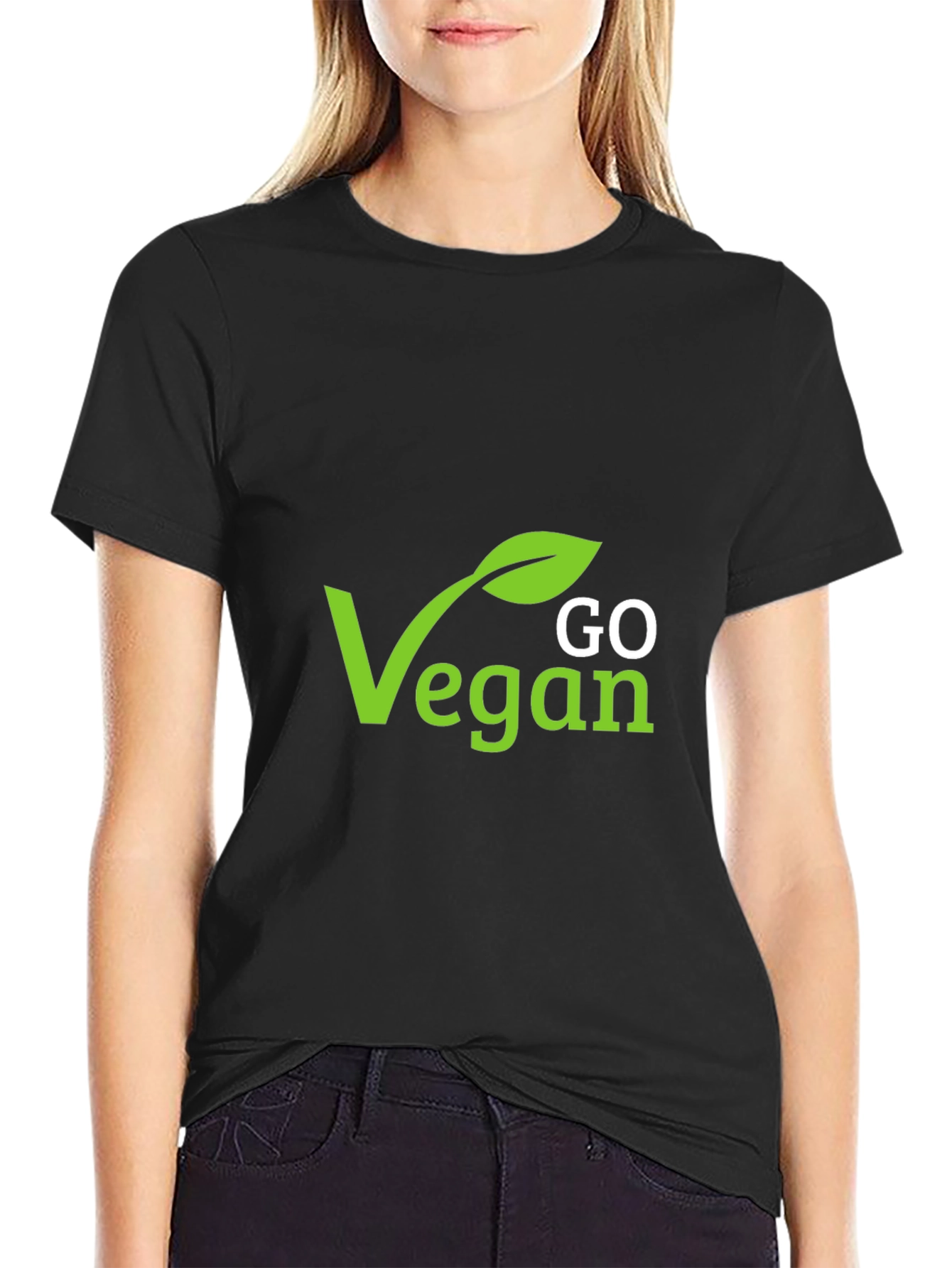 Go Vegan Graphic Tee - Stylish Vegan Statement Shirt