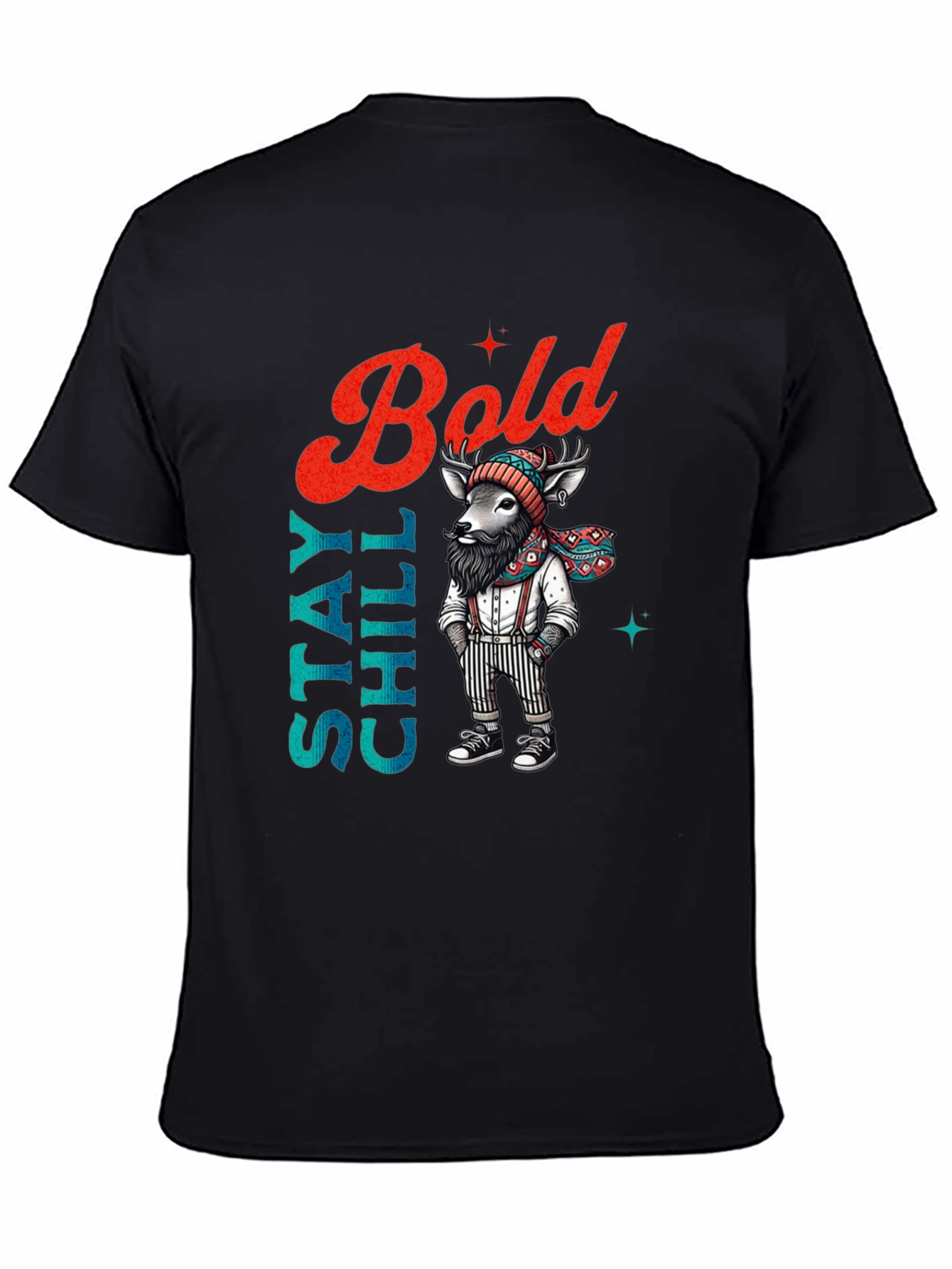 Stay Chill Bold Deer Graphic Tee