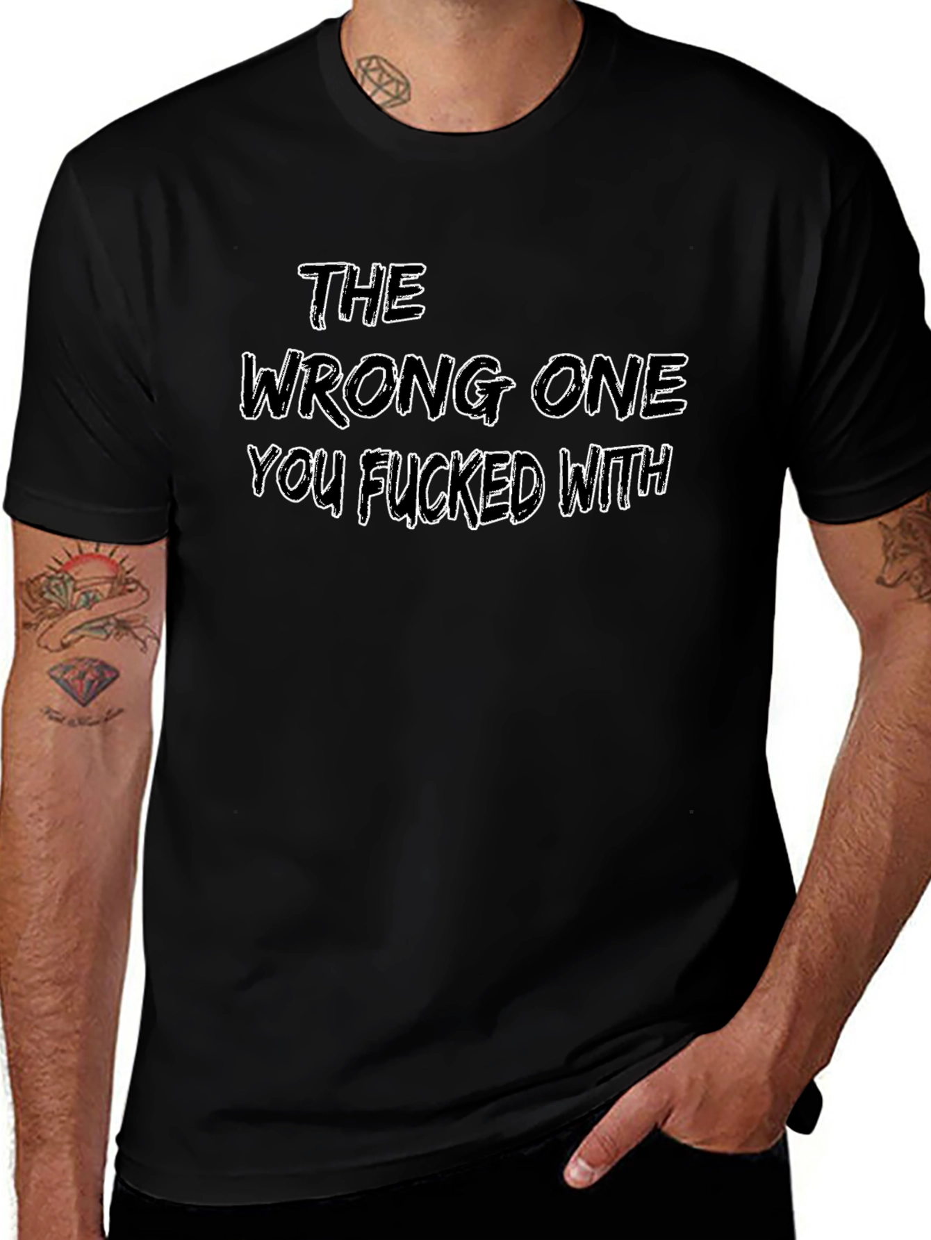 The Wrong One T-Shirt - Edgy Slogan Tee