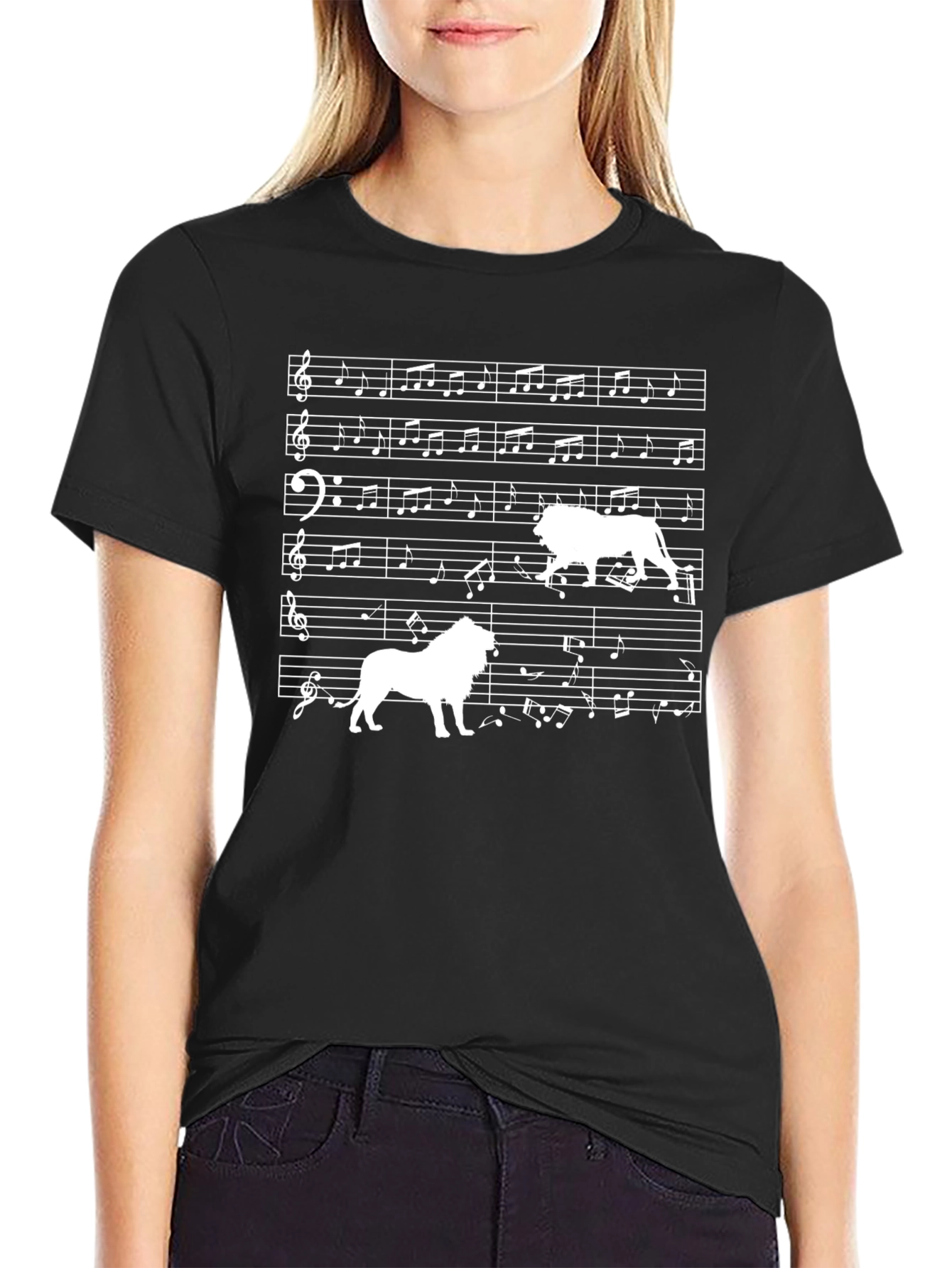 Musical Lion Graphic T-Shirt