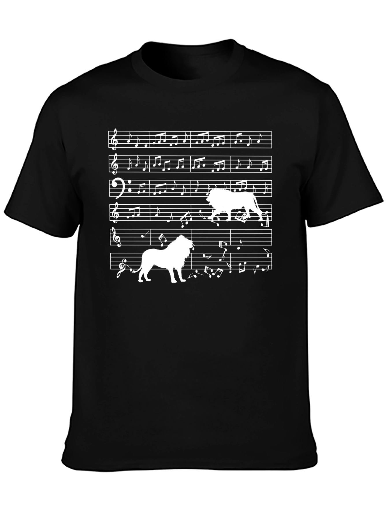 Musical Lion Graphic T-Shirt