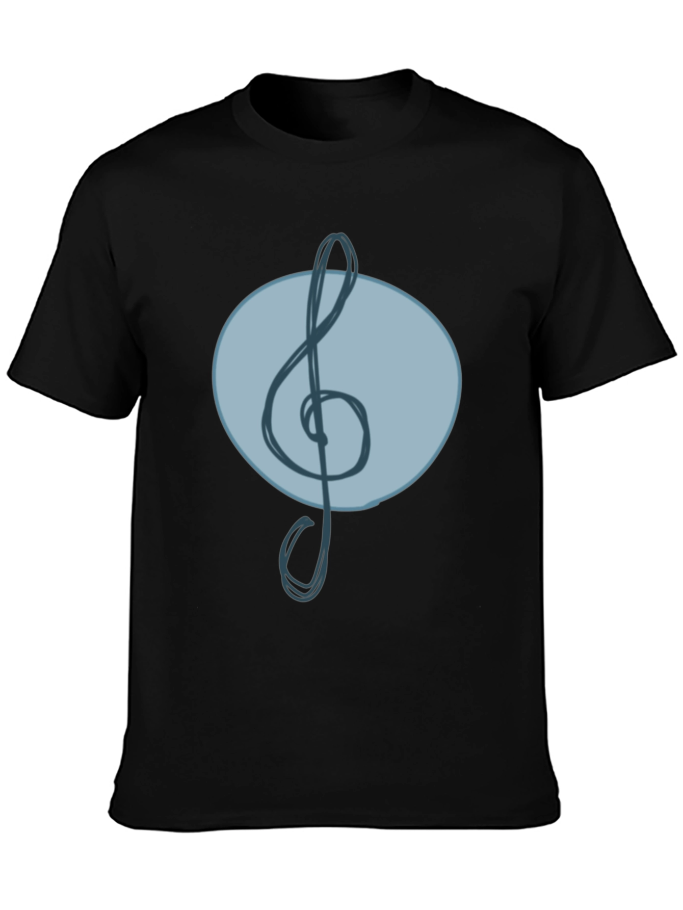 Musical Clef Graphic Tee - Cool Treble Note Design