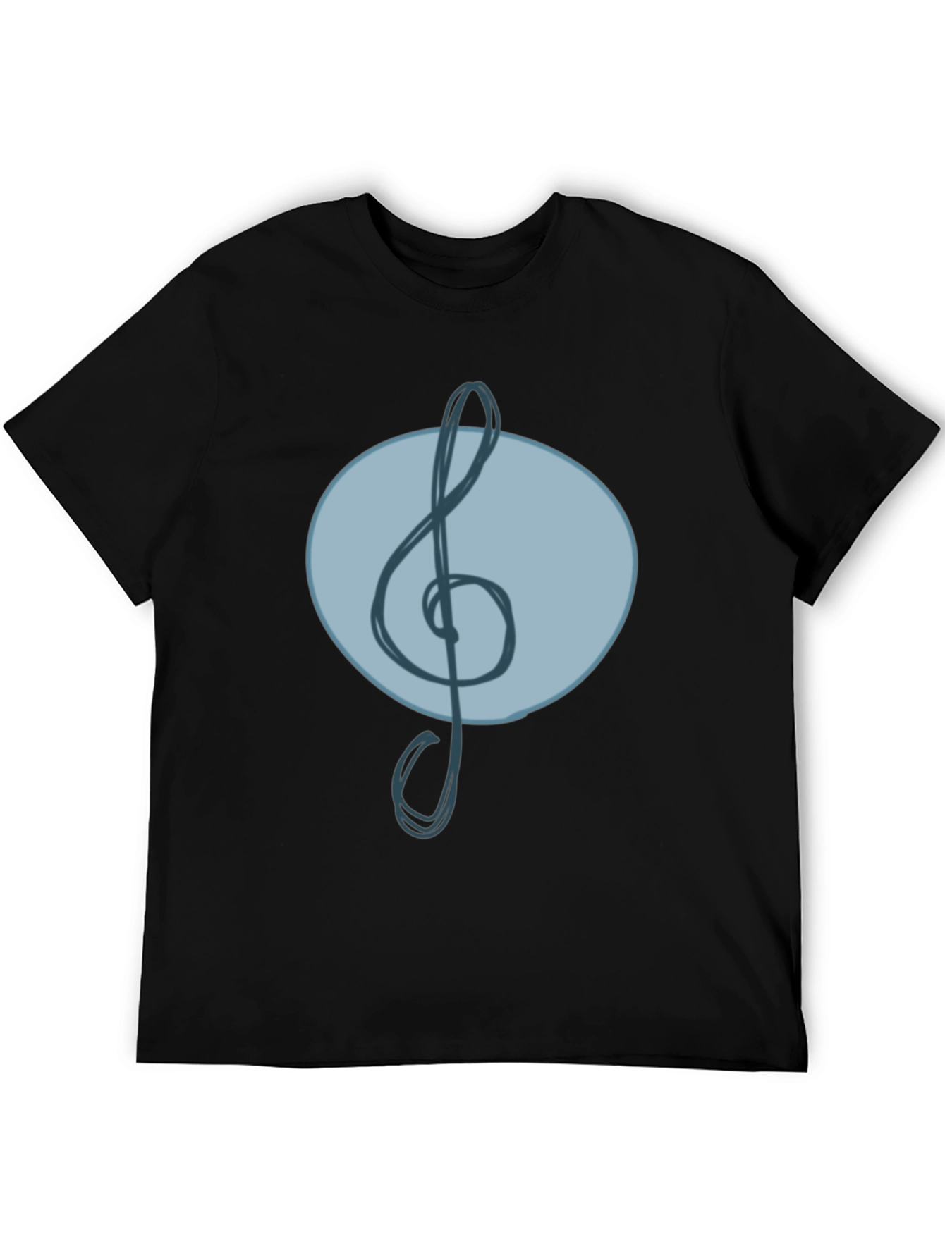 Musical Clef Graphic Tee - Cool Treble Note Design