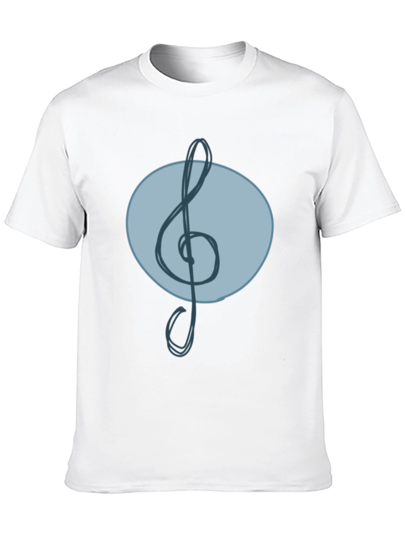 Musical Clef Graphic Tee - Cool Treble Note Design