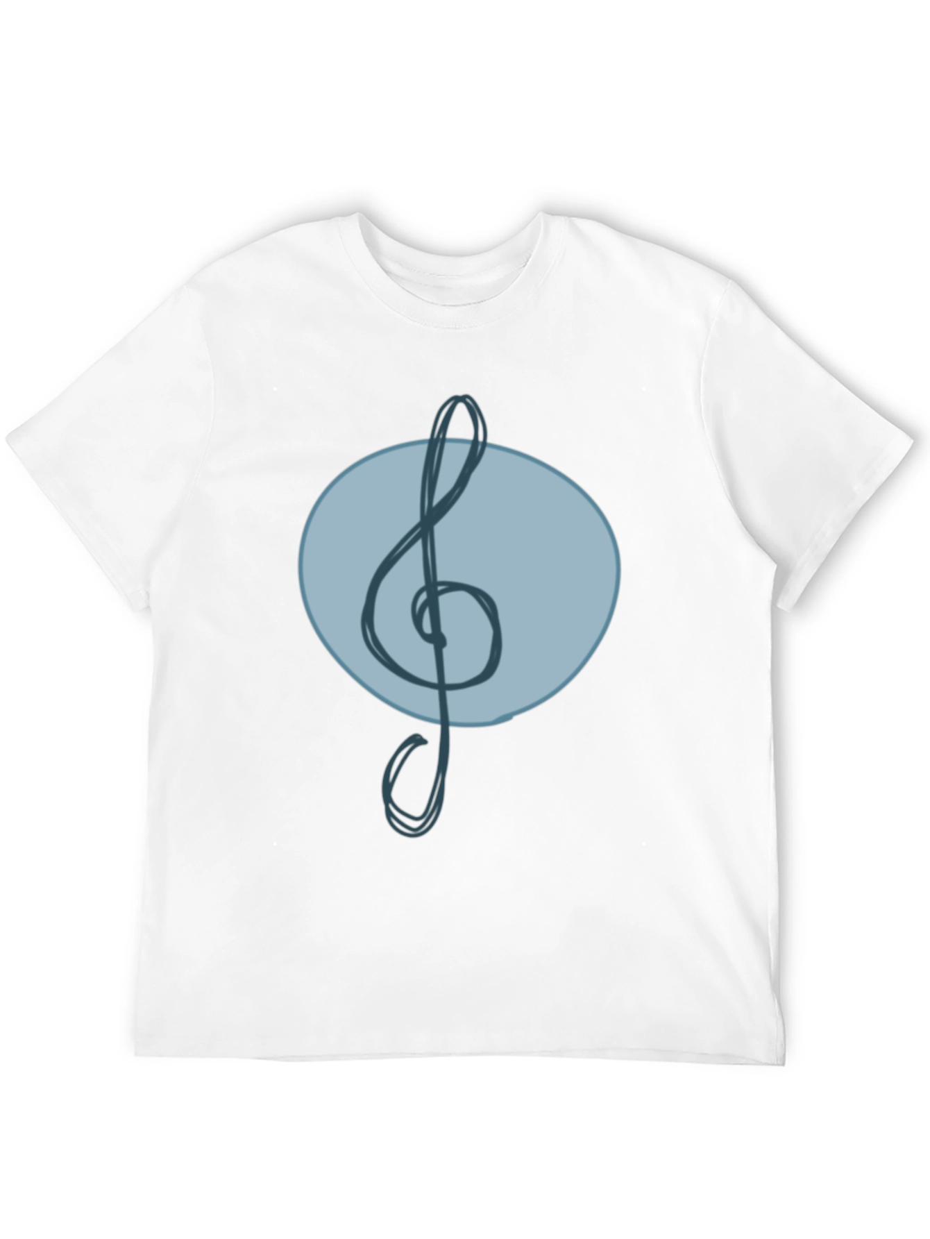 Musical Clef Graphic Tee - Cool Treble Note Design