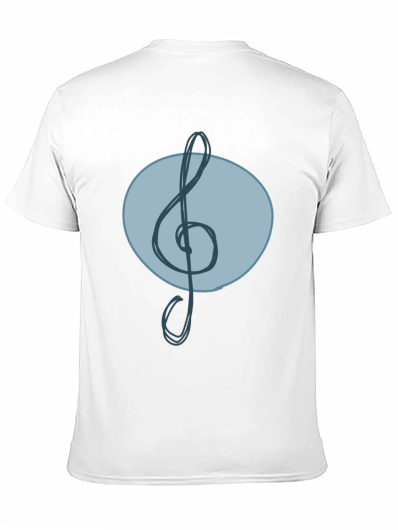 Musical Clef Graphic Tee - Cool Treble Note Design
