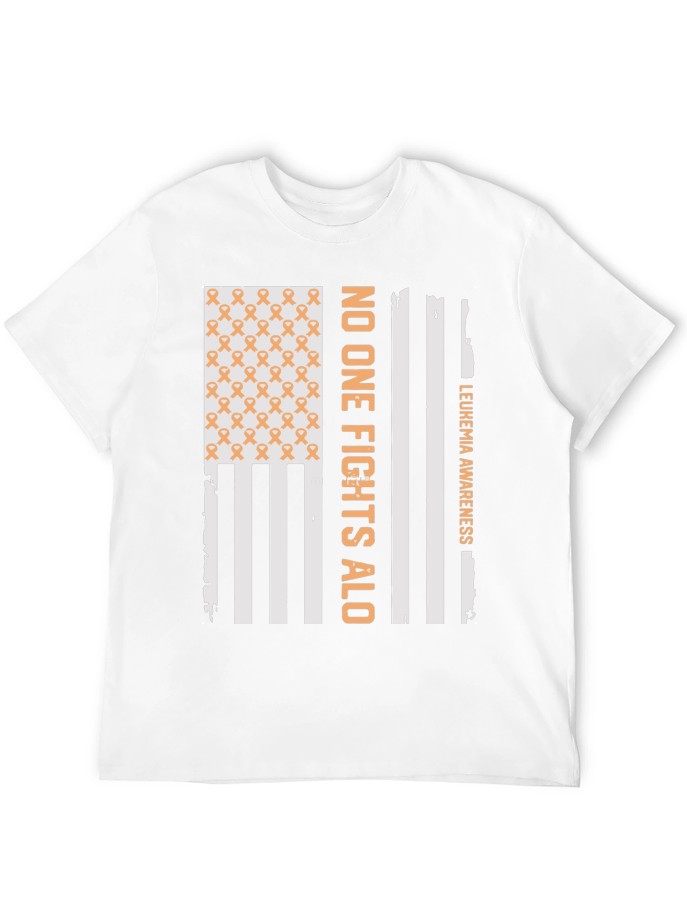 Leukemia Awareness T-Shirt - No One Fights Alone