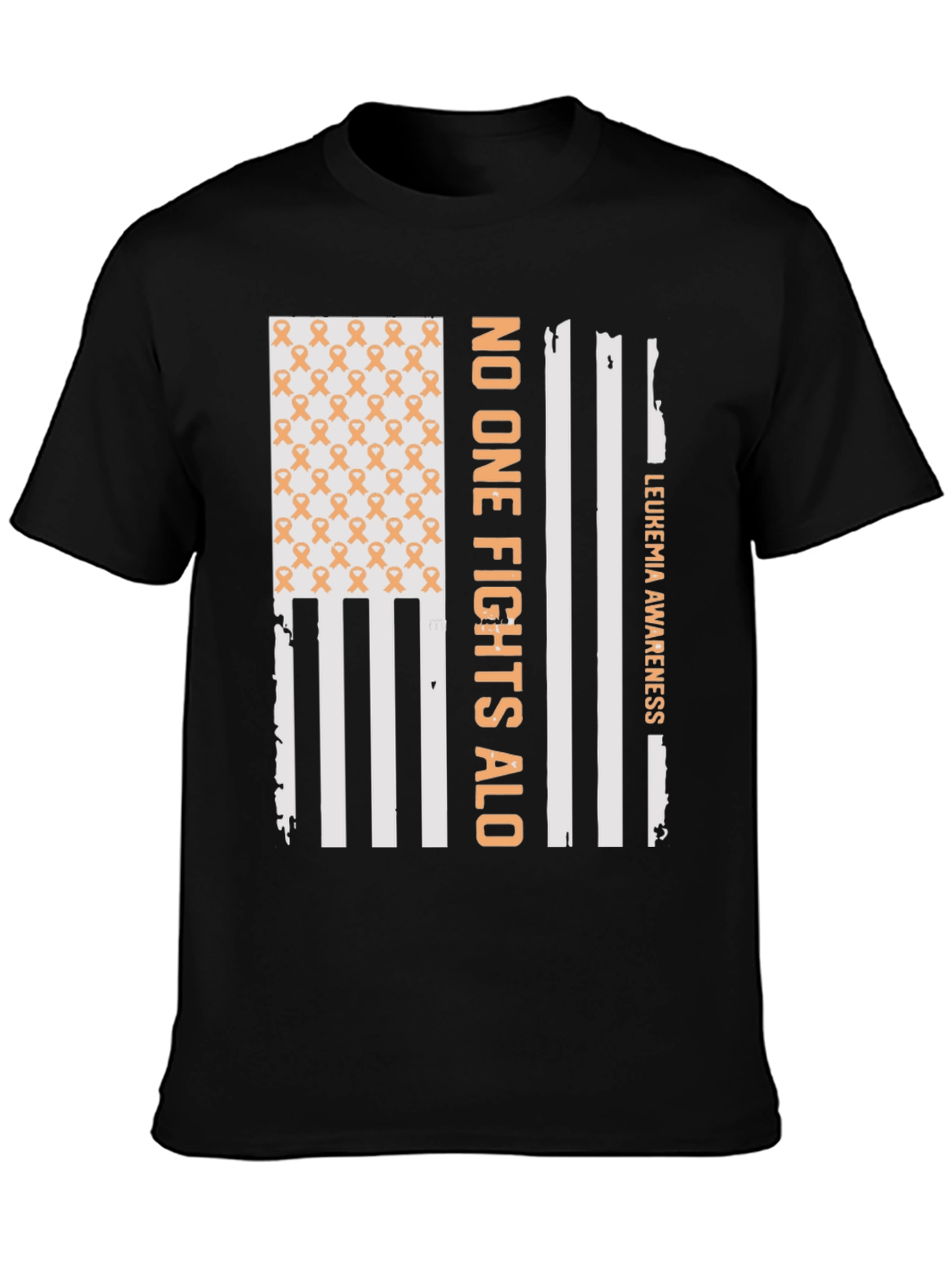Leukemia Awareness T-Shirt - No One Fights Alone