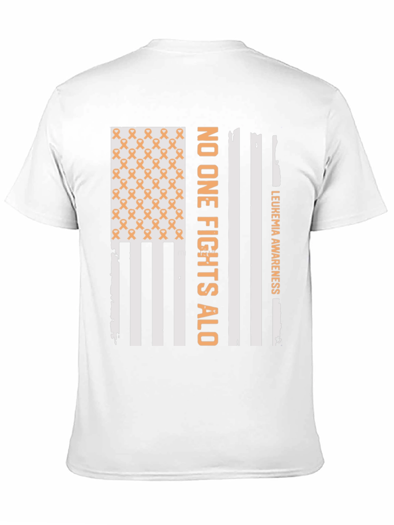Leukemia Awareness T-Shirt - No One Fights Alone