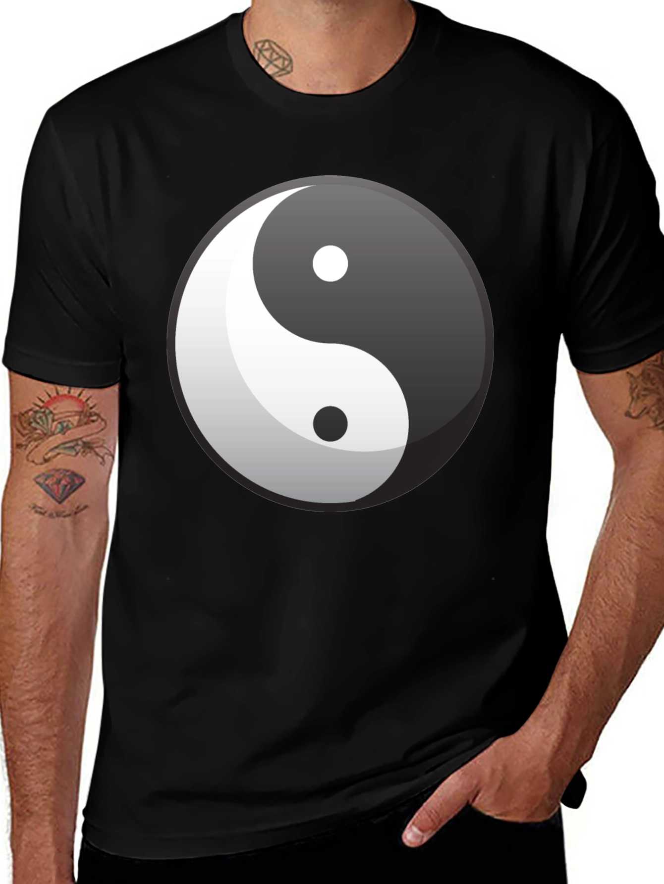 Yin Yang Graphic Tee - Balance & Style