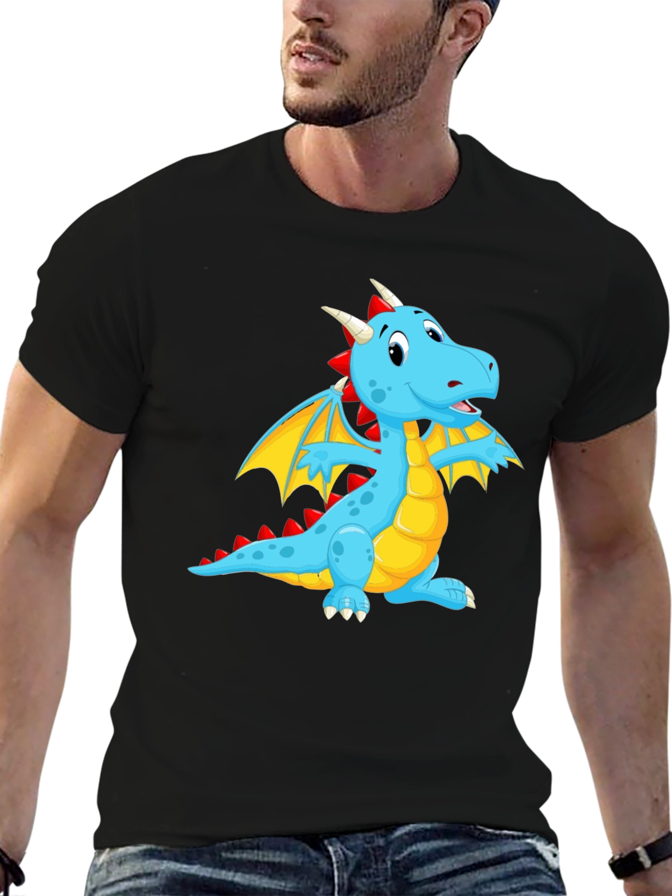 Blue Dragon Graphic Tee - Fun & Unique Design