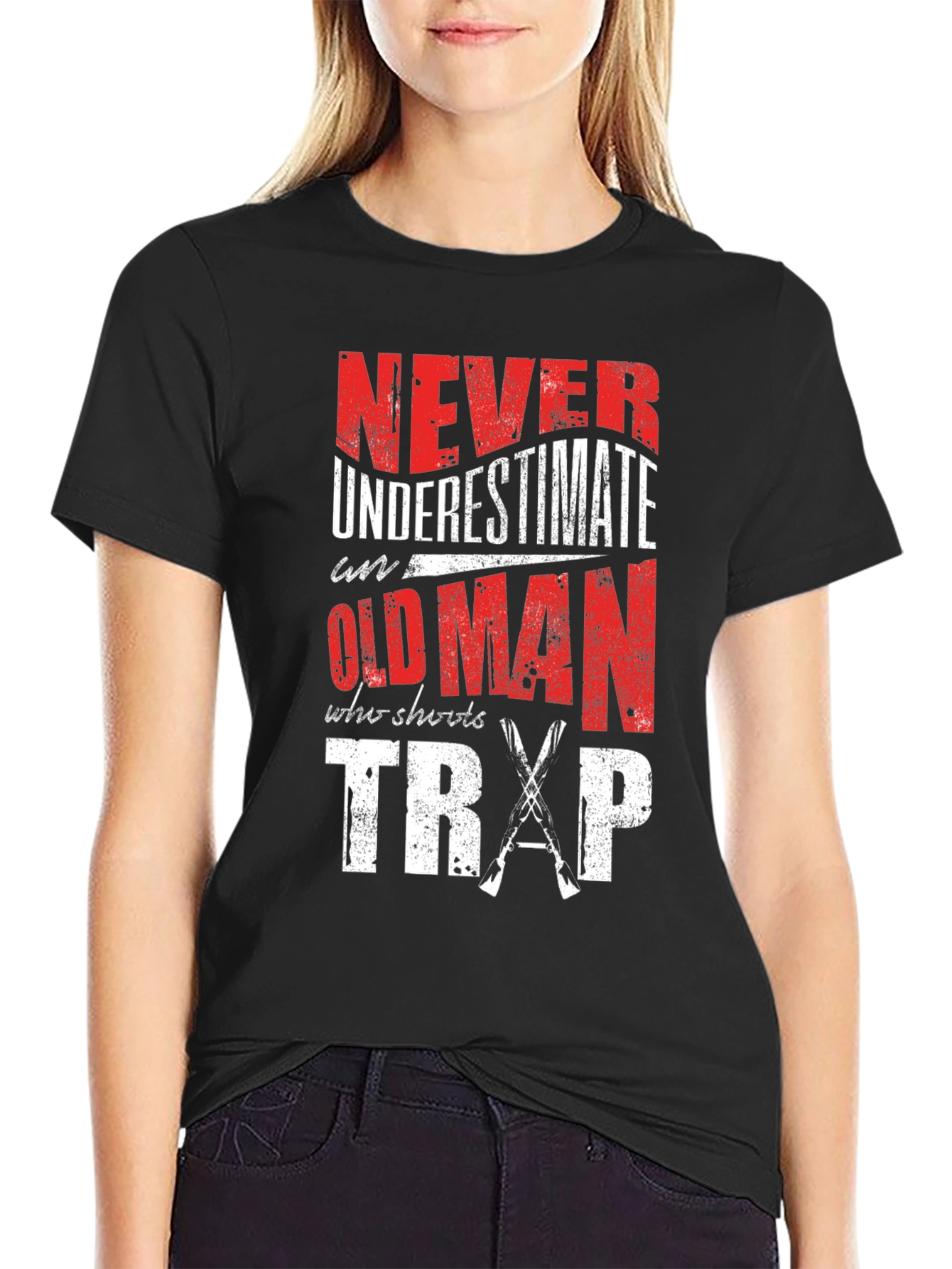 Never Underestimate an Old Man Who Shoots Trap T-Shirt