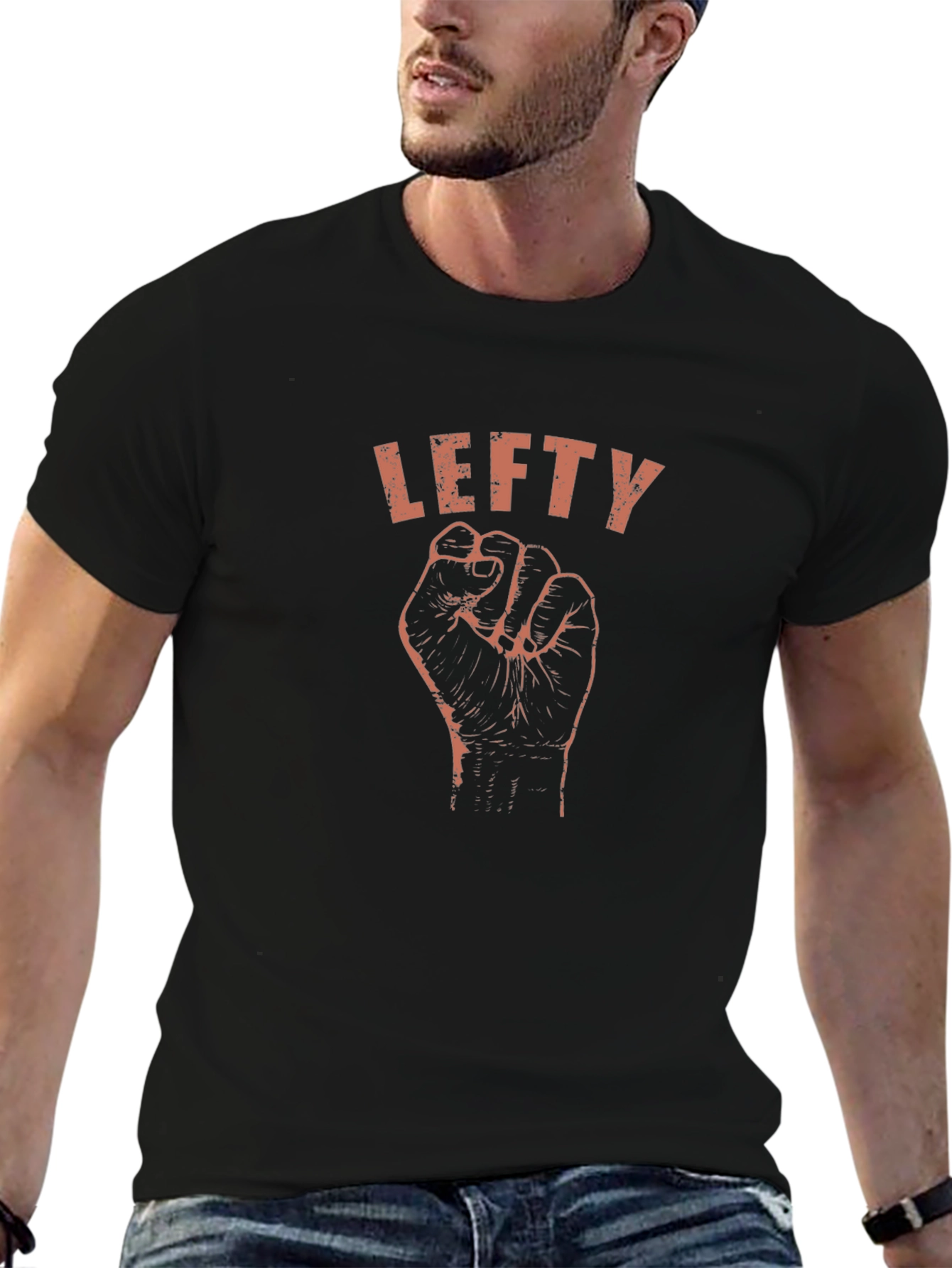 Lefty Fist Graphic Tee - Empower Your Style