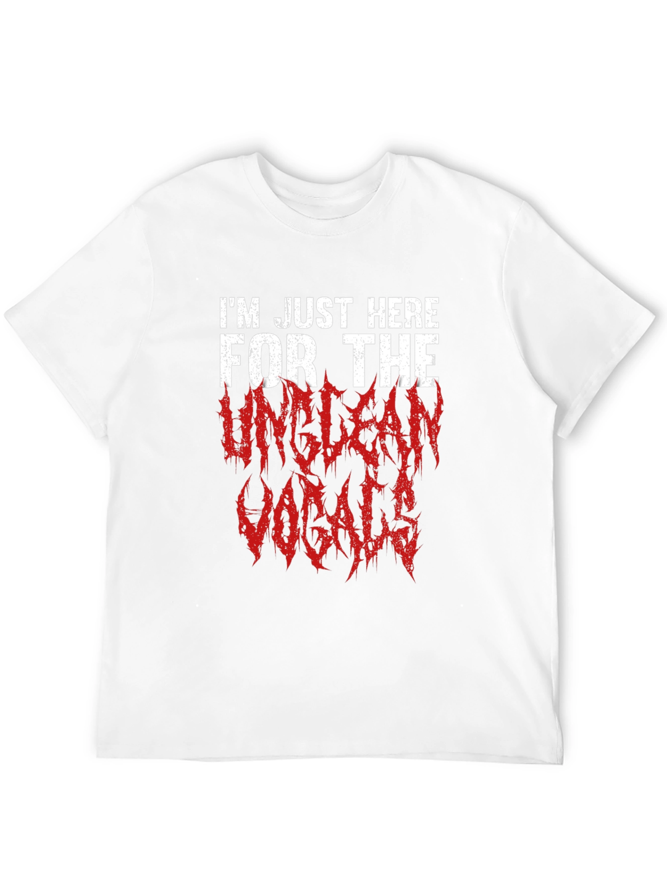 Unclean Vocals Graphic Tee - Metalhead Concert Shirt
