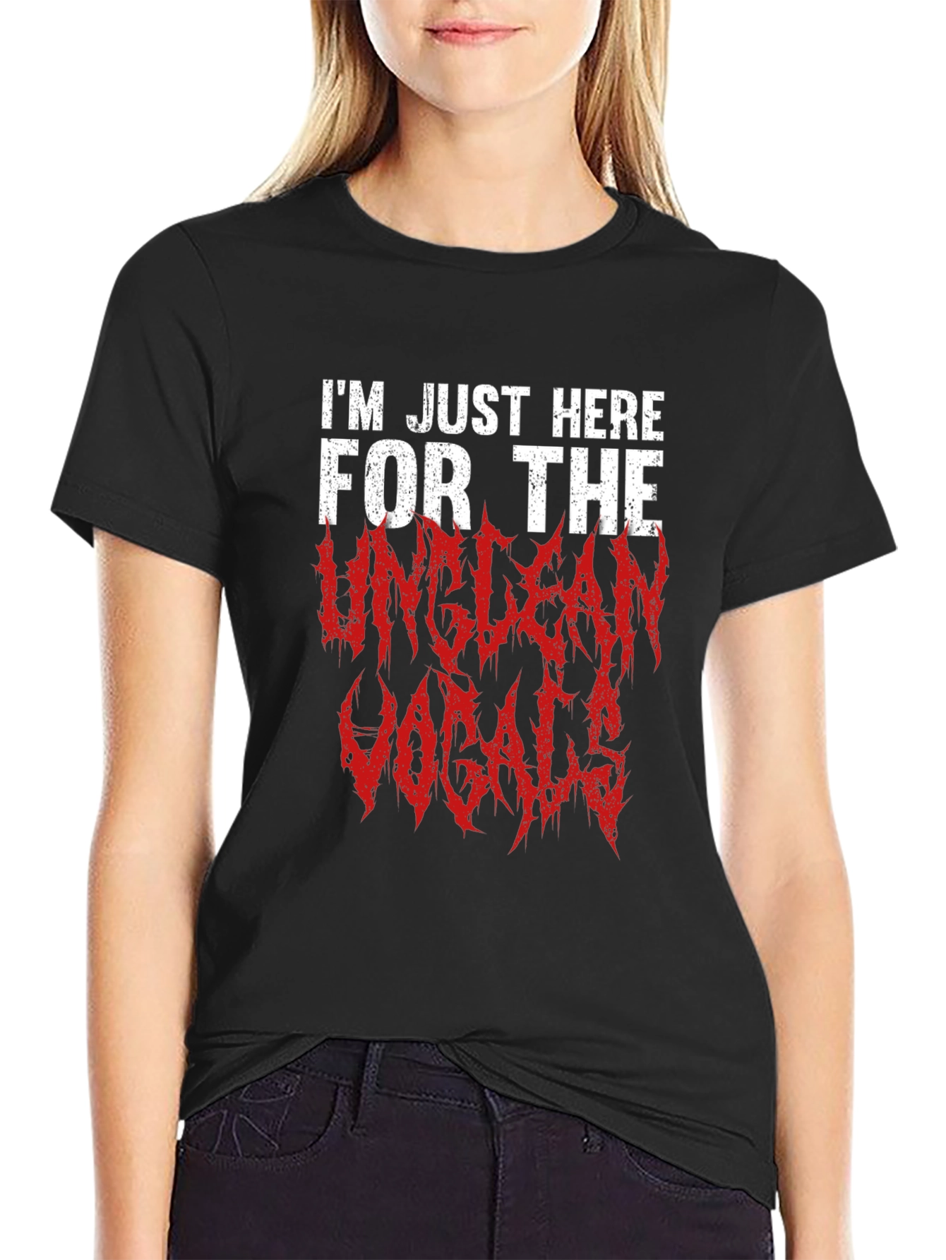 Unclean Vocals Graphic Tee - Metalhead Concert Shirt