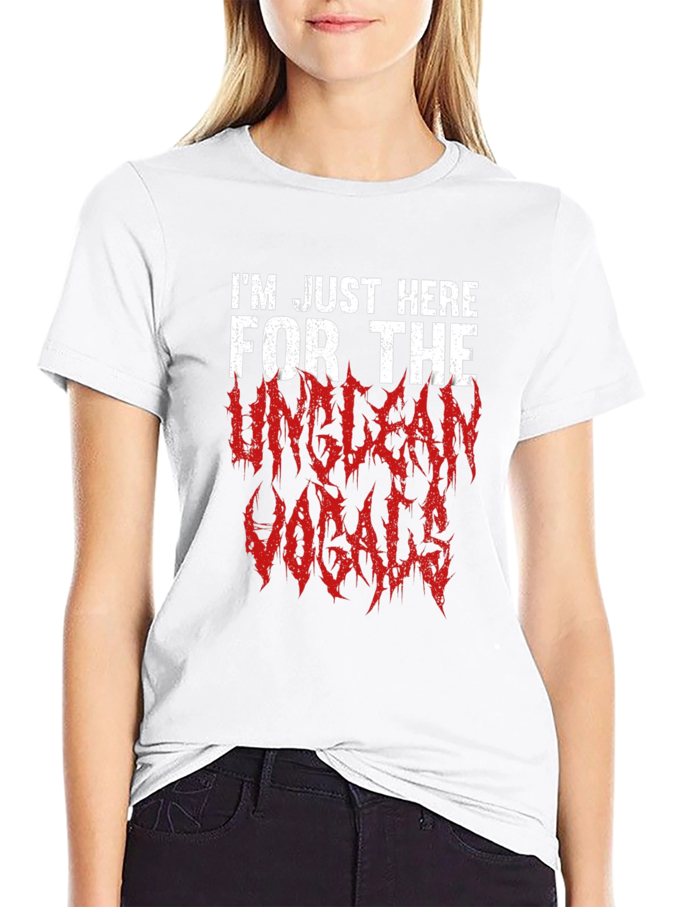 Unclean Vocals Graphic Tee - Metalhead Concert Shirt