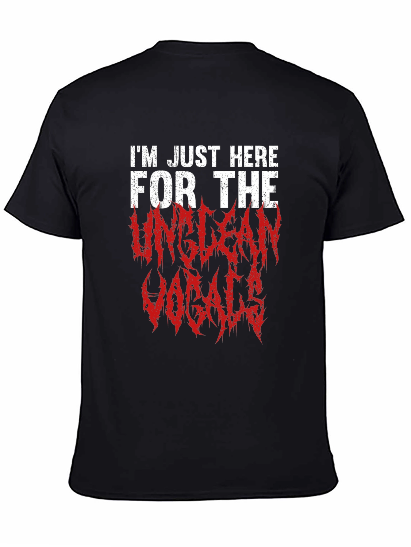 Unclean Vocals Graphic Tee - Metalhead Concert Shirt
