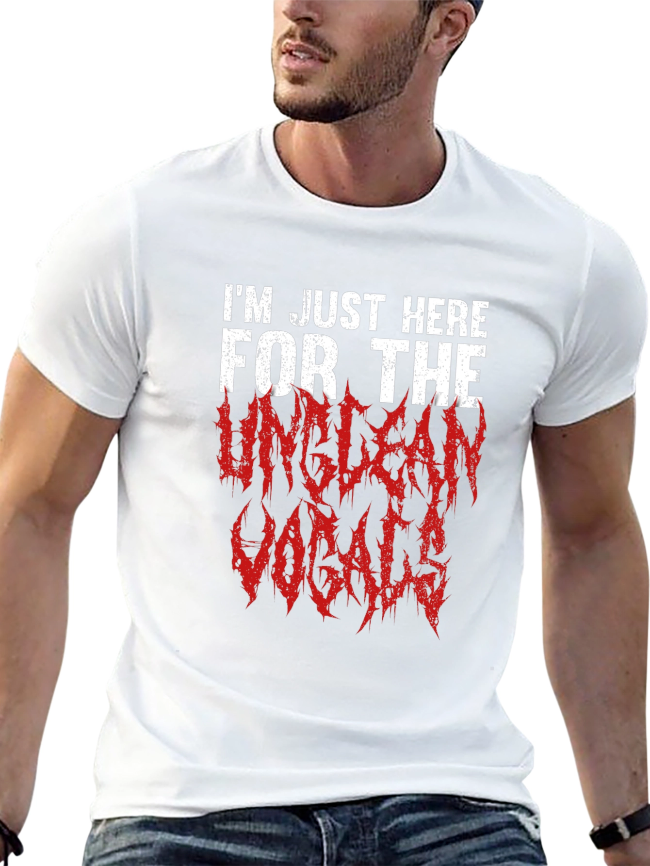 Unclean Vocals Graphic Tee - Metalhead Concert Shirt