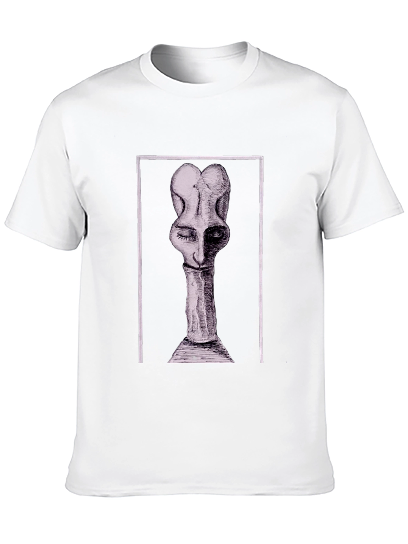 Abstract Art Graphic Tee - Black