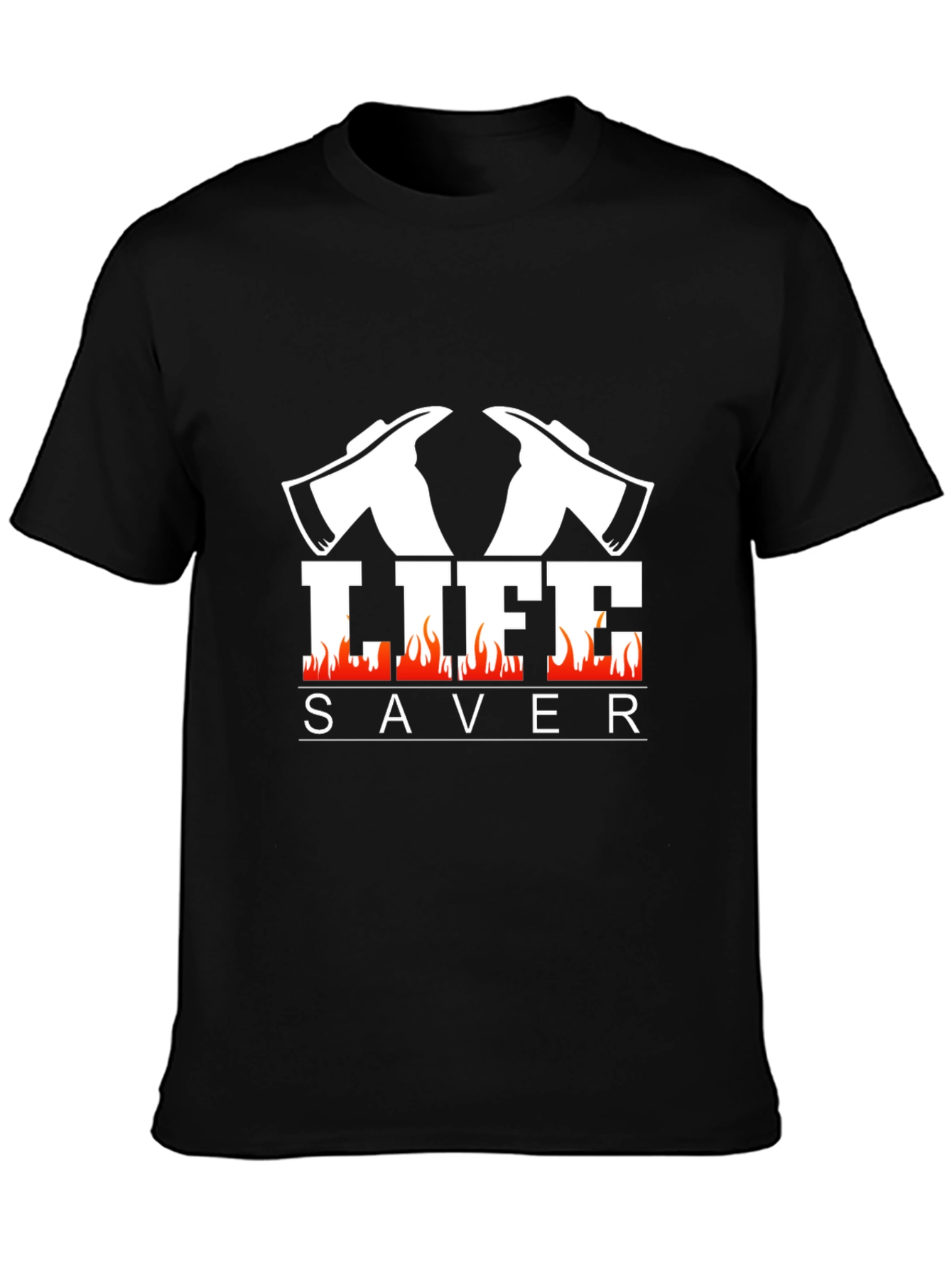 Firefighter Lifesaver Graphic Tee