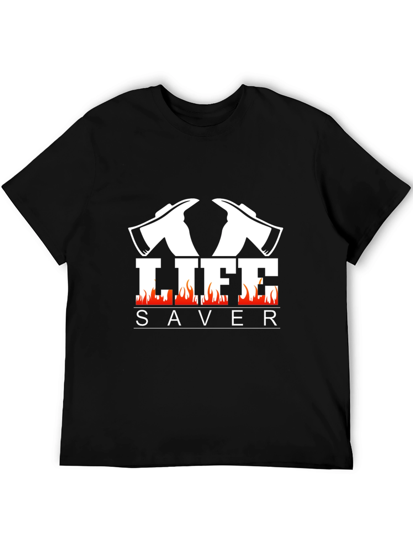 Firefighter Lifesaver Graphic Tee