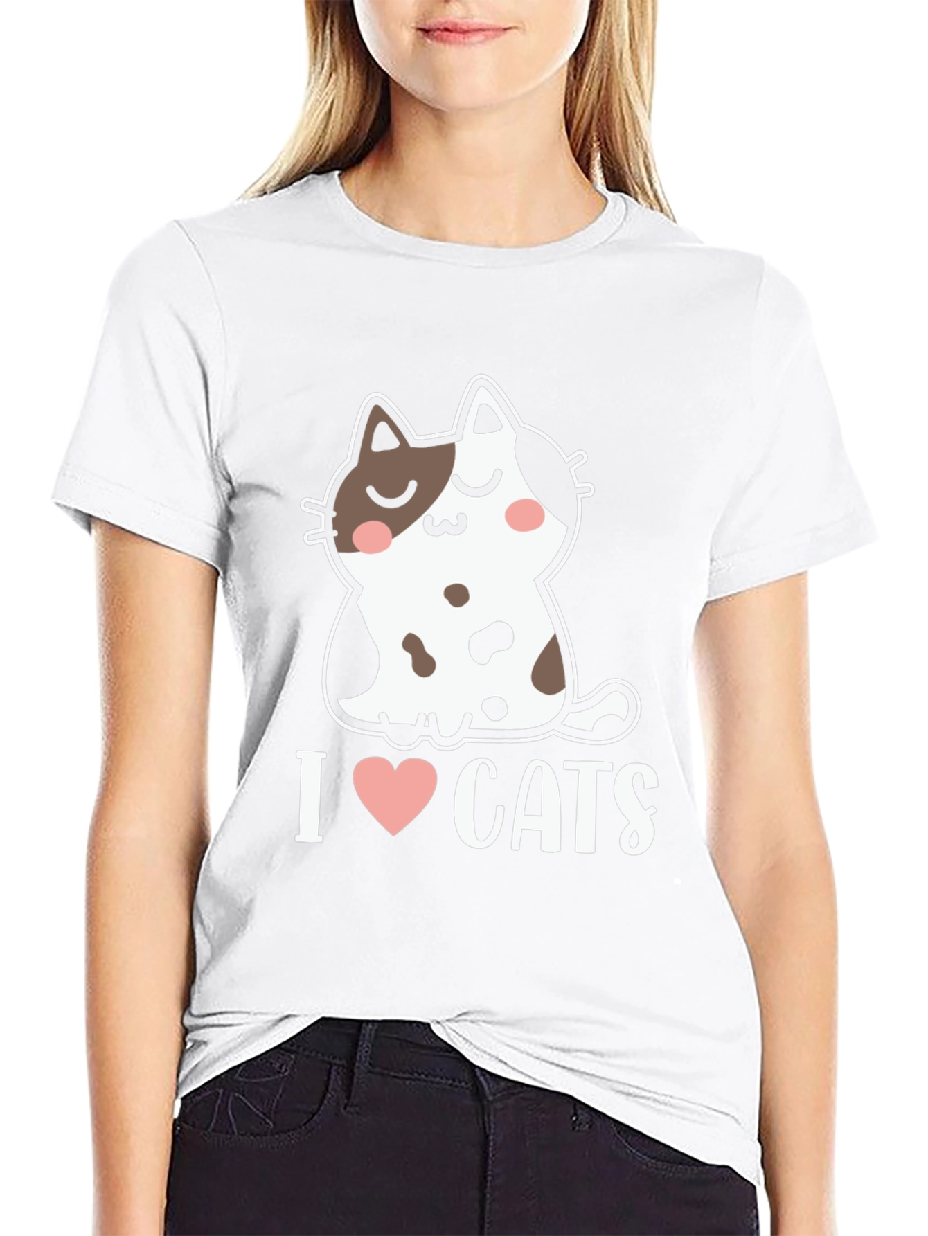 I Heart Cats T-Shirt - Cute Kitten Graphic Tee