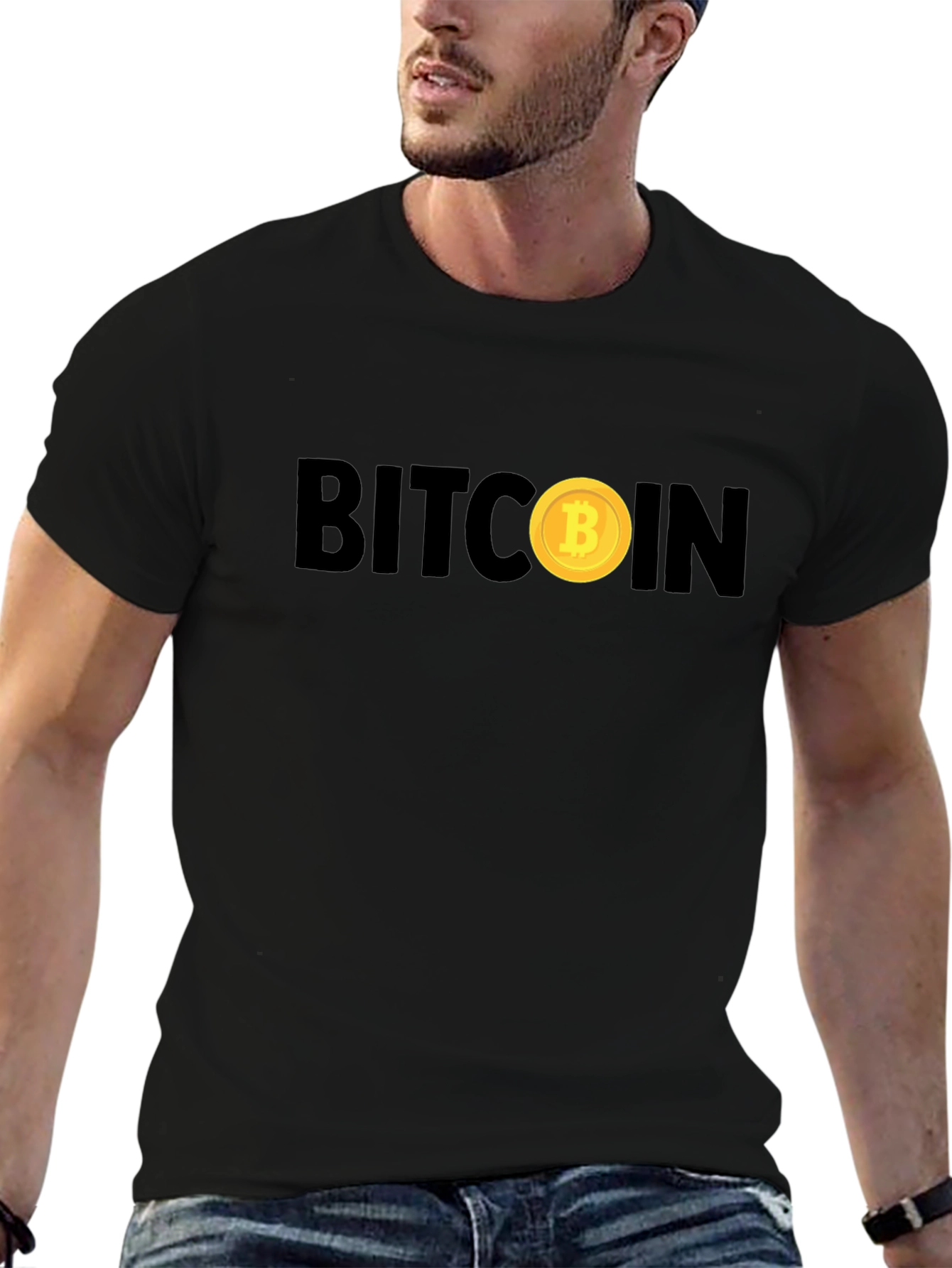 Bitcoin Black T-Shirt - Crypto Currency Tee