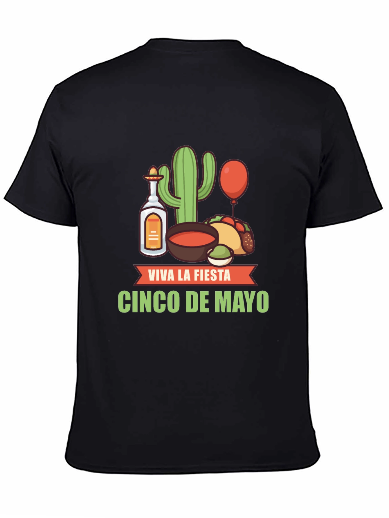 Cinco de Mayo Fiesta T-Shirt - Black