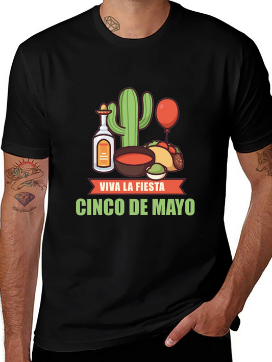 Cinco de Mayo Fiesta T-Shirt - Black