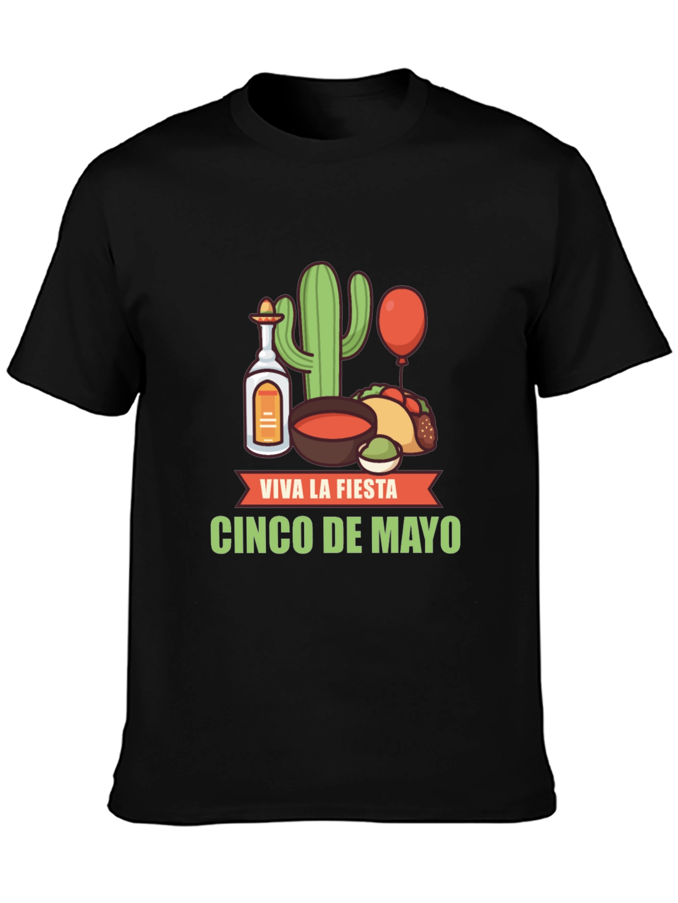 Cinco de Mayo Fiesta T-Shirt - Black