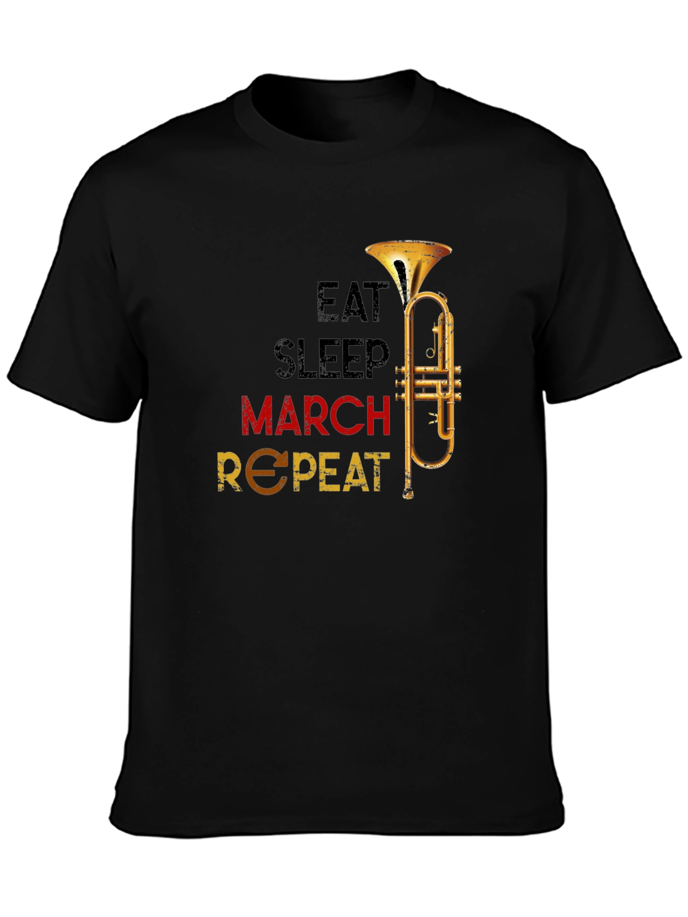 Eat Sleep March Repeat Trumpet T-Shirt